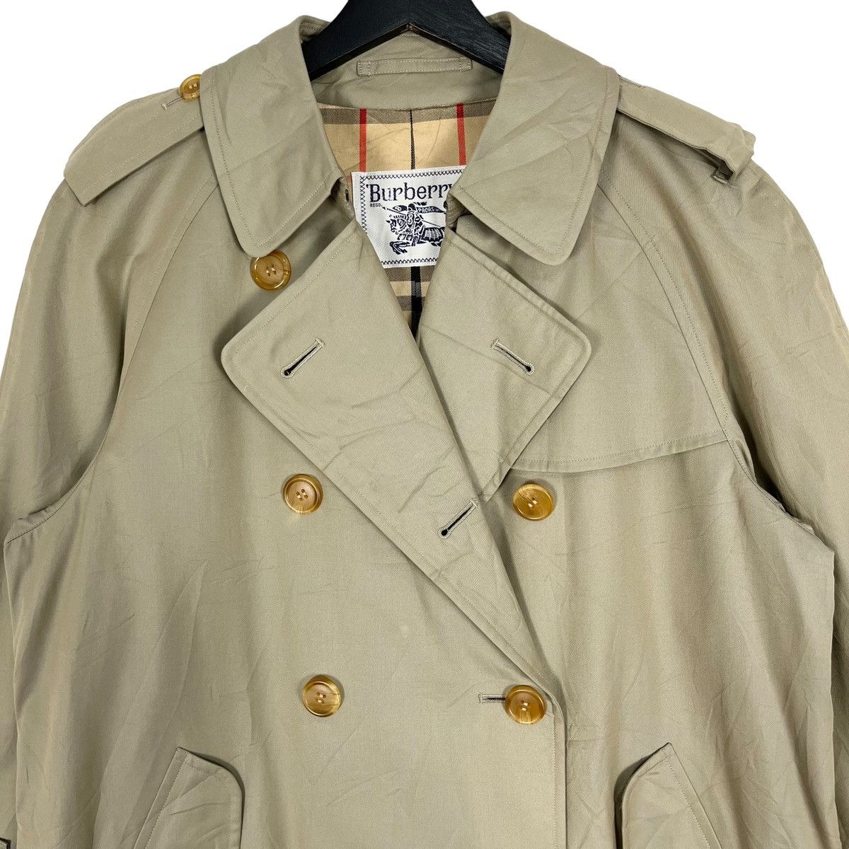 Burberry × Vintage Vintage 90’s Burberrys Long Trench Coat Size US S / EU 44-46 / 1 - 6 Thumbnail