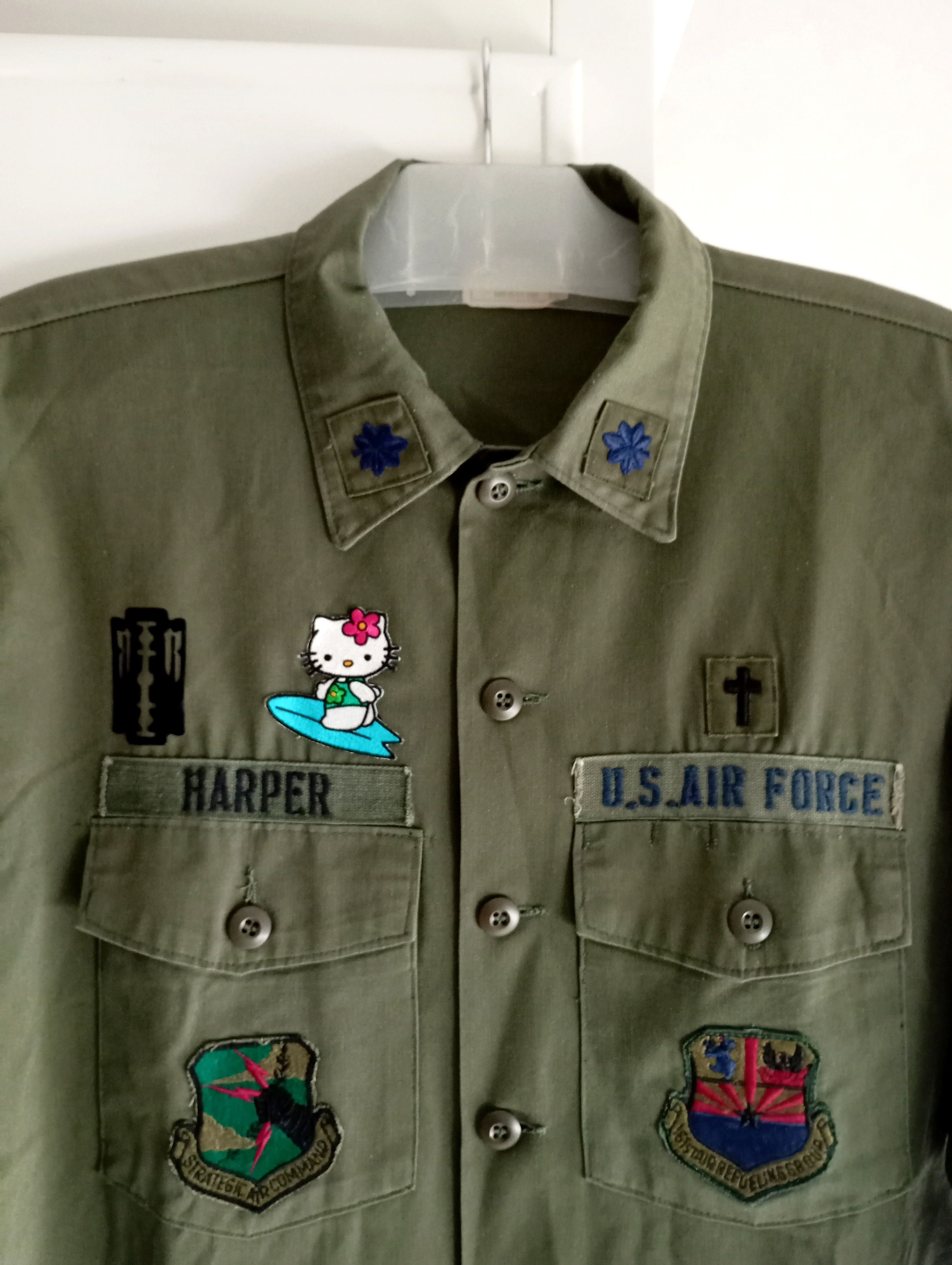 Vintage Vintage Military Harper US Air Force Button ups Shirt Size US L / EU 52-54 / 3 - 2 Thumbnail