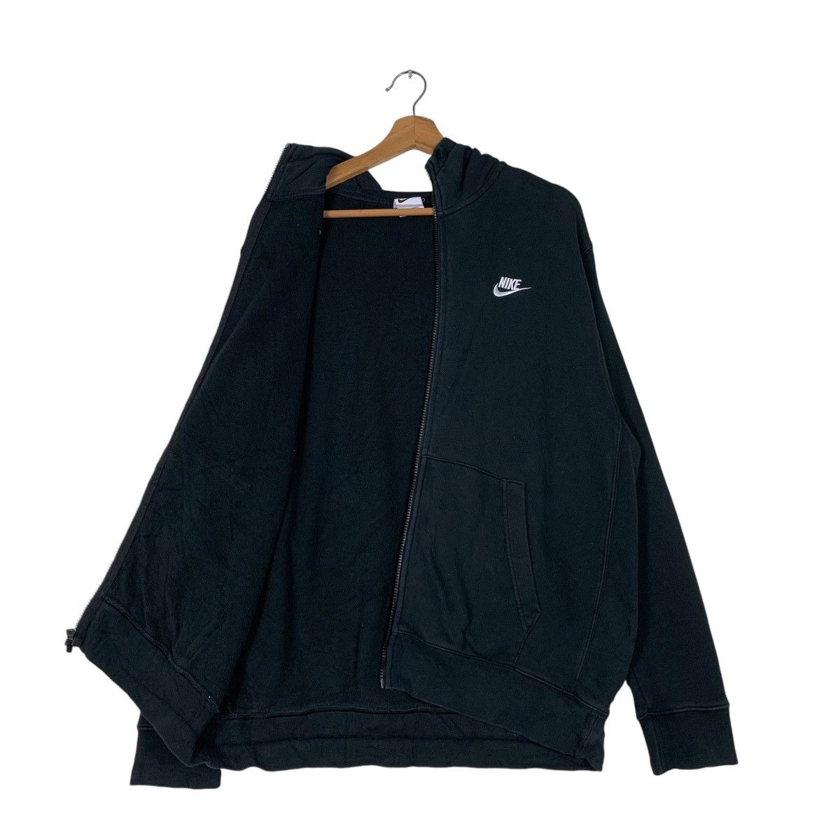 Nike NIKE Embroidery Small Swoosh Logo Zipper Hoodies #1198-C55 Size US XL / EU 56 / 4 - 7 Thumbnail