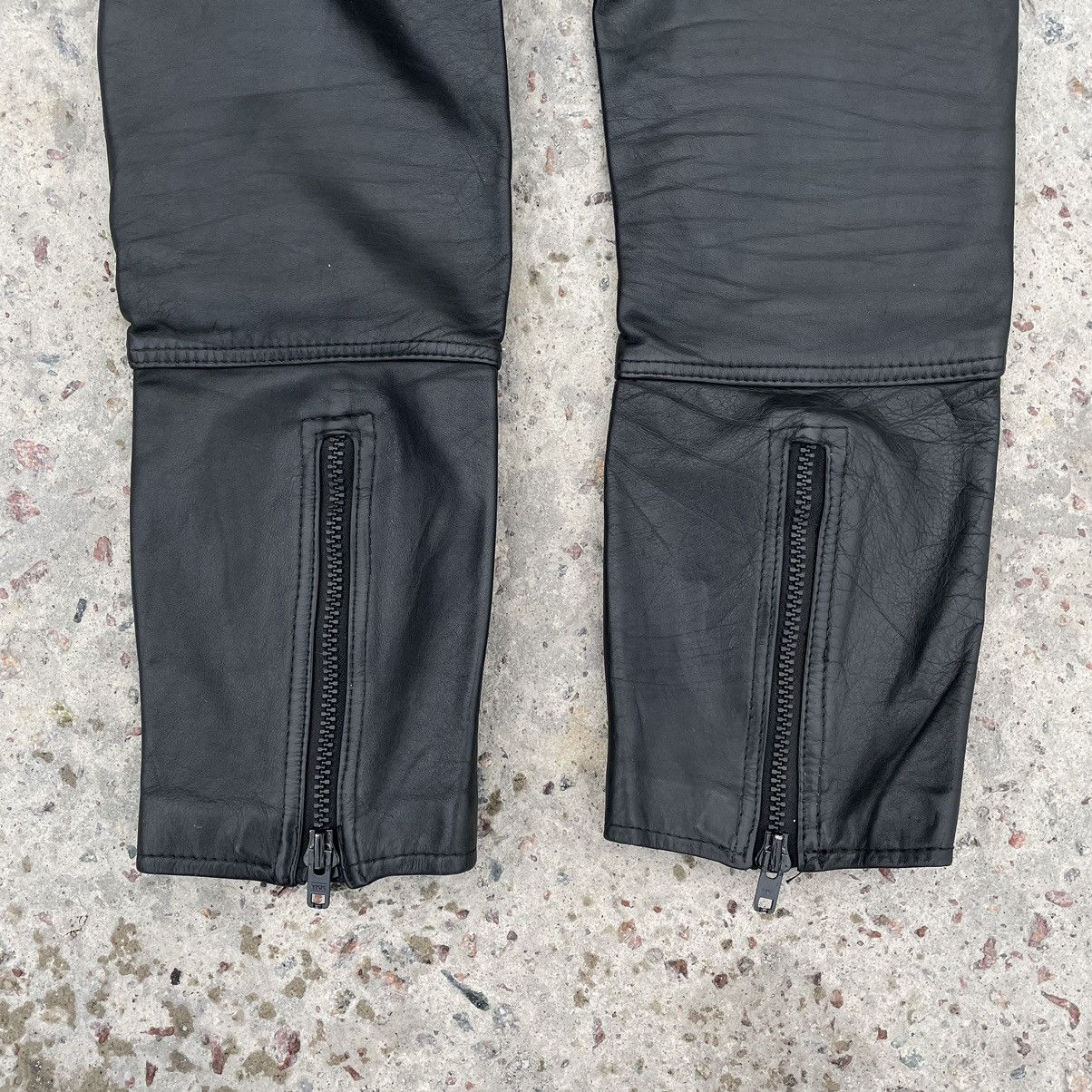 Vintage Vintage Moto Pants 38 Real Leather Y2K 90s USA Style Size 26" / US 2 / IT 38 - 8 Thumbnail