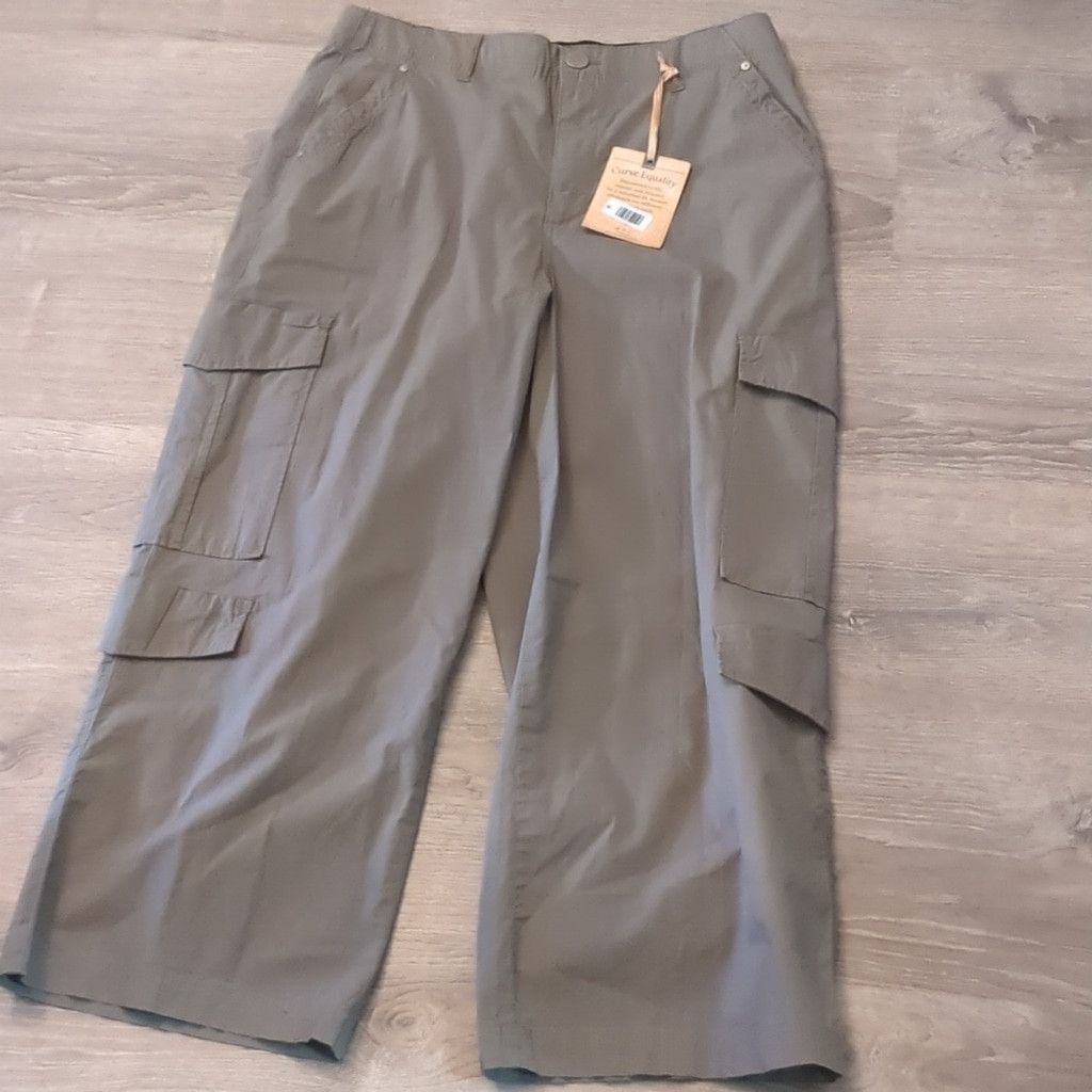 Other Democracy ab tech skyrise poplin green cargo pants size 16 Size 38" / US 16 / IT 52 - 1 Thumbnail