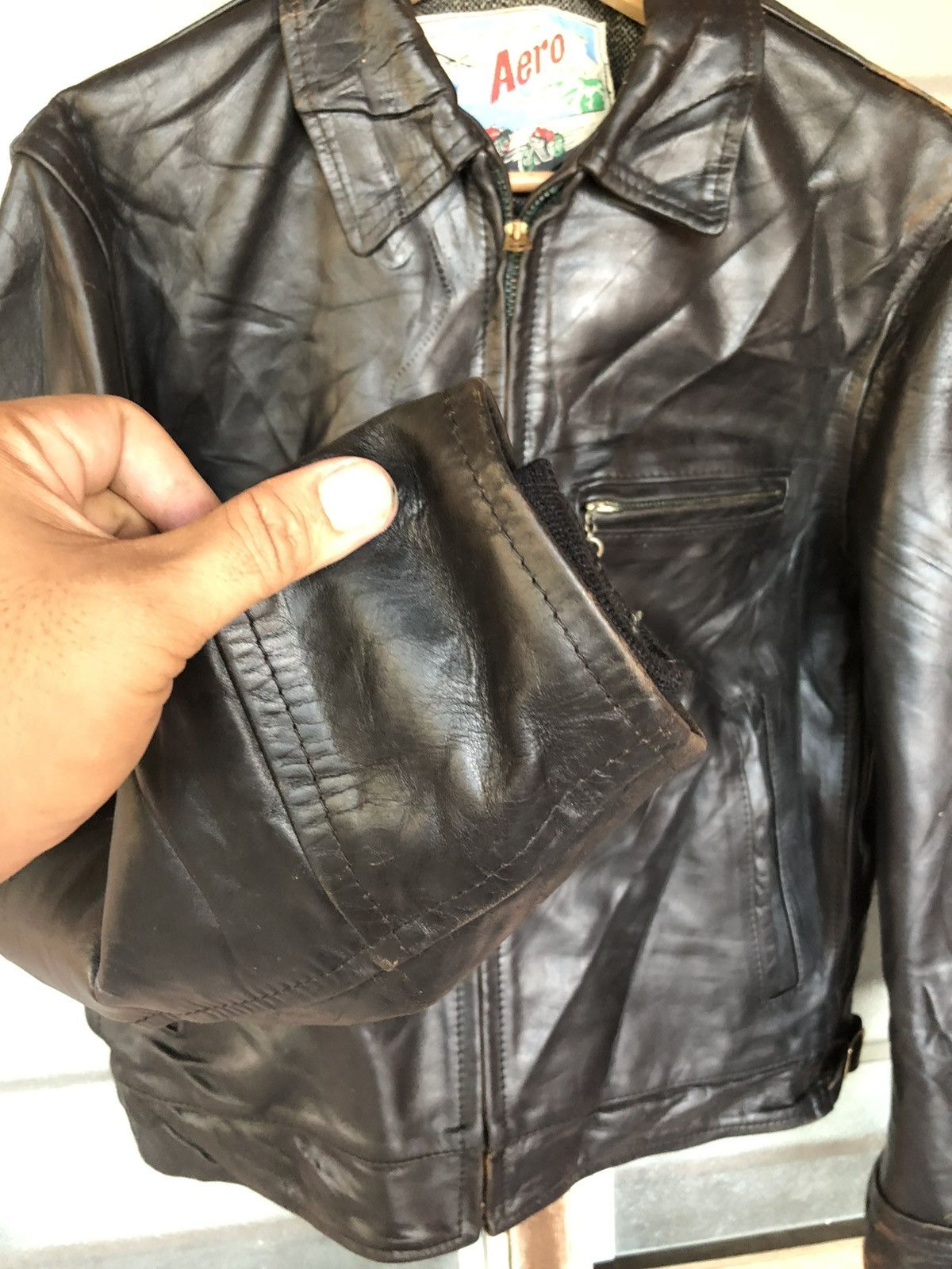 Aero Leathers Vintage Aero Leathers Genuine Horsehide Motorcycle Jacket Size US M / EU 48-50 / 2 - 8 Thumbnail