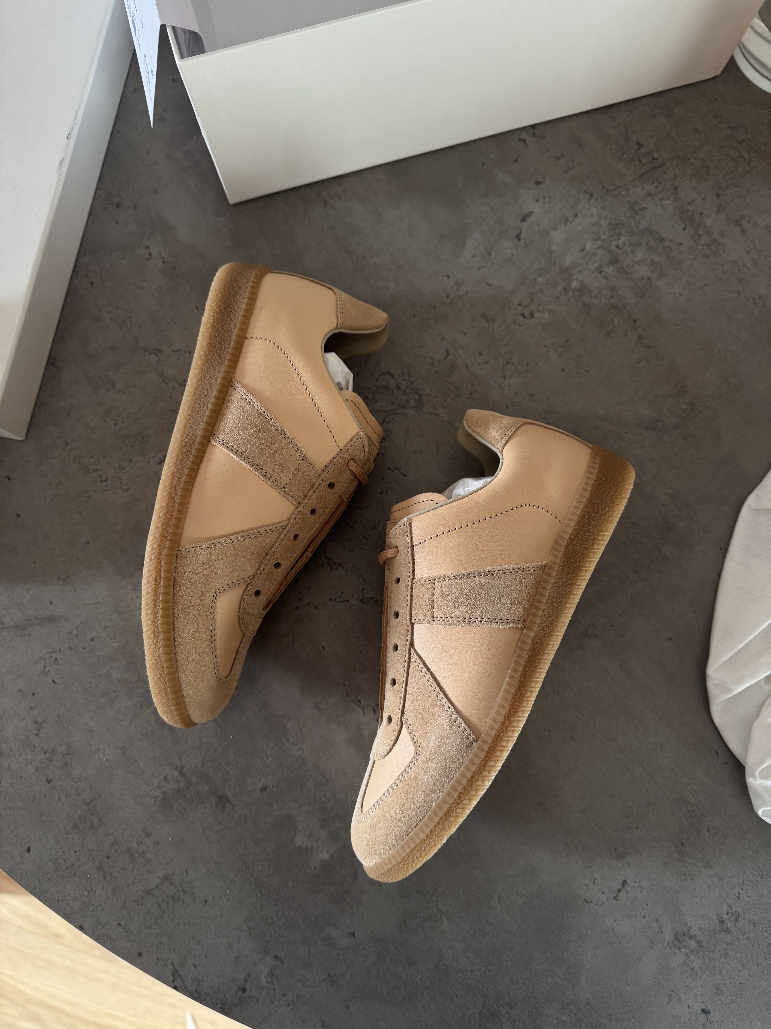 Maison Margiela maison margiela replica gat sneakers | peach Size US 5 / IT 35 - 5 Thumbnail
