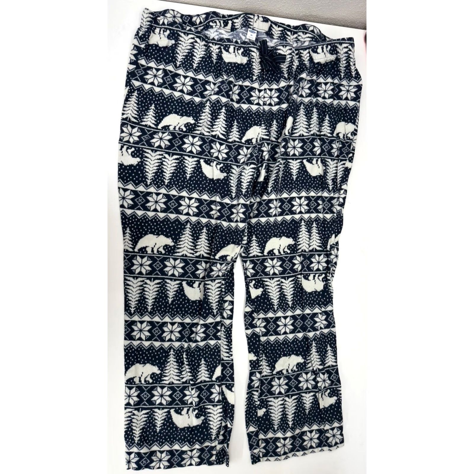 Old Navy Old Navy Pajama Pants XXL Navy Blue Christmas Holiday Pants Women Regular Size 2XL Sleepwear Flannel Cotton Nightwear Christmas Size 40" / US 18 - 5 Thumbnail