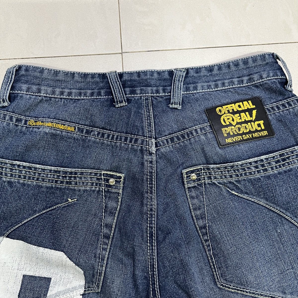 If Six Was Nine × Japanese Brand × PPFM Real B Voice Baggy Printed Jeans Size US 31 - 11 Thumbnail