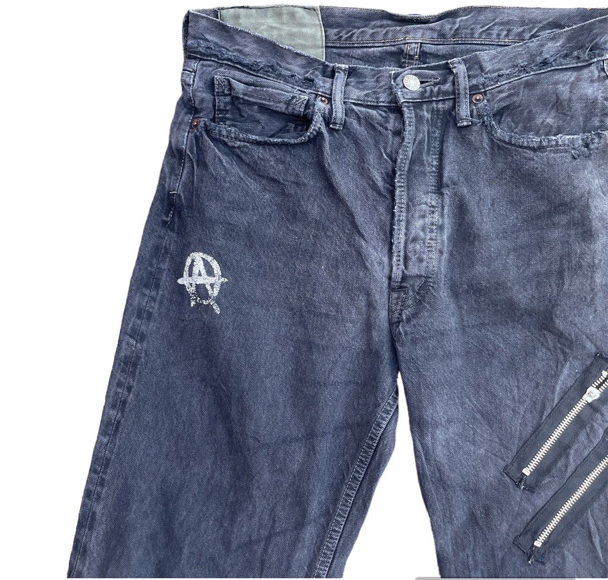 OMNIGOD Vintage Omnigod Japan Anarchy Punk Denim Size US 32 / EU 48 - 3 Thumbnail