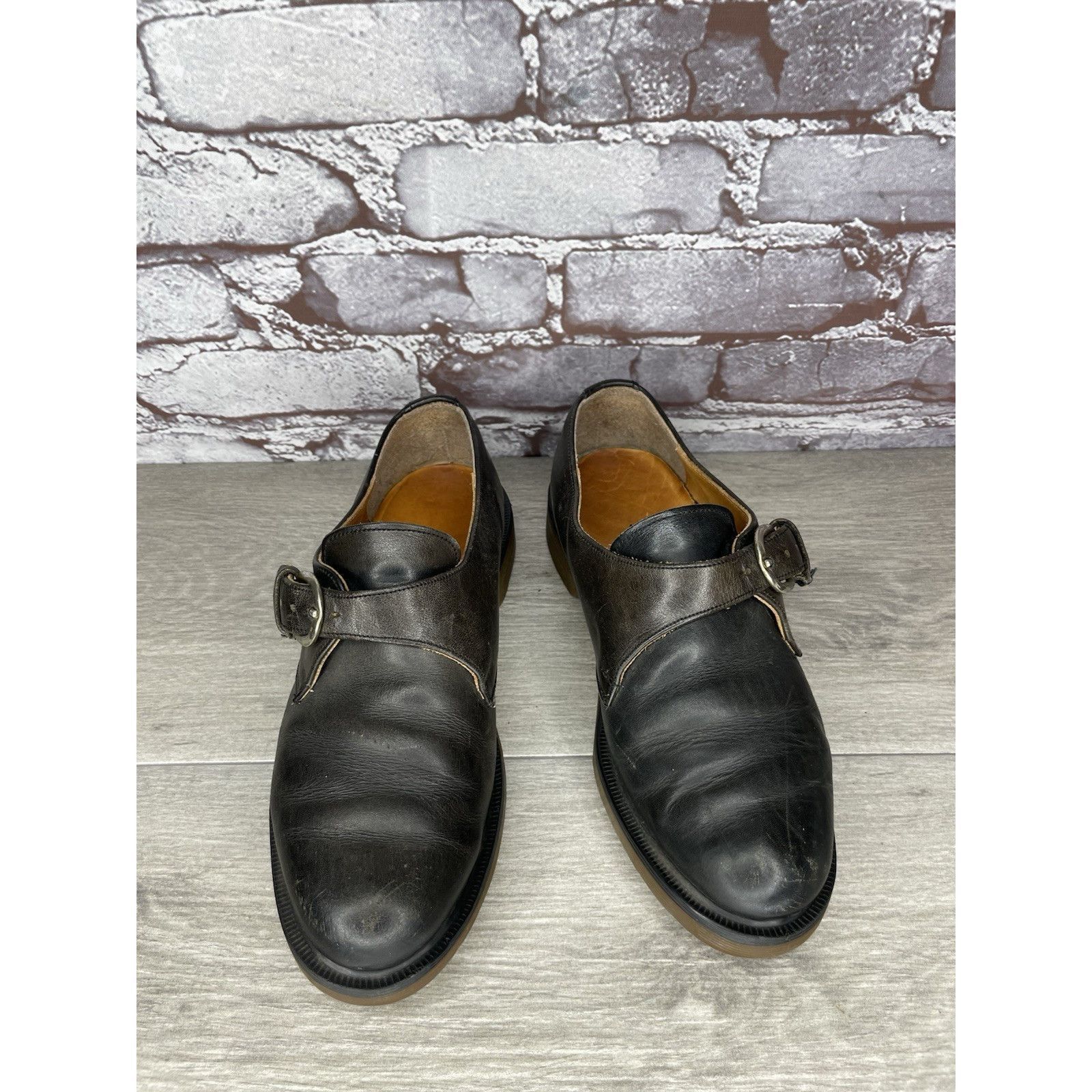 Dr. Martens VTG Dr. Martens Brown Leather Monk Strap Loafer England Shoe Size US 5 / IT 35 - 11 Thumbnail