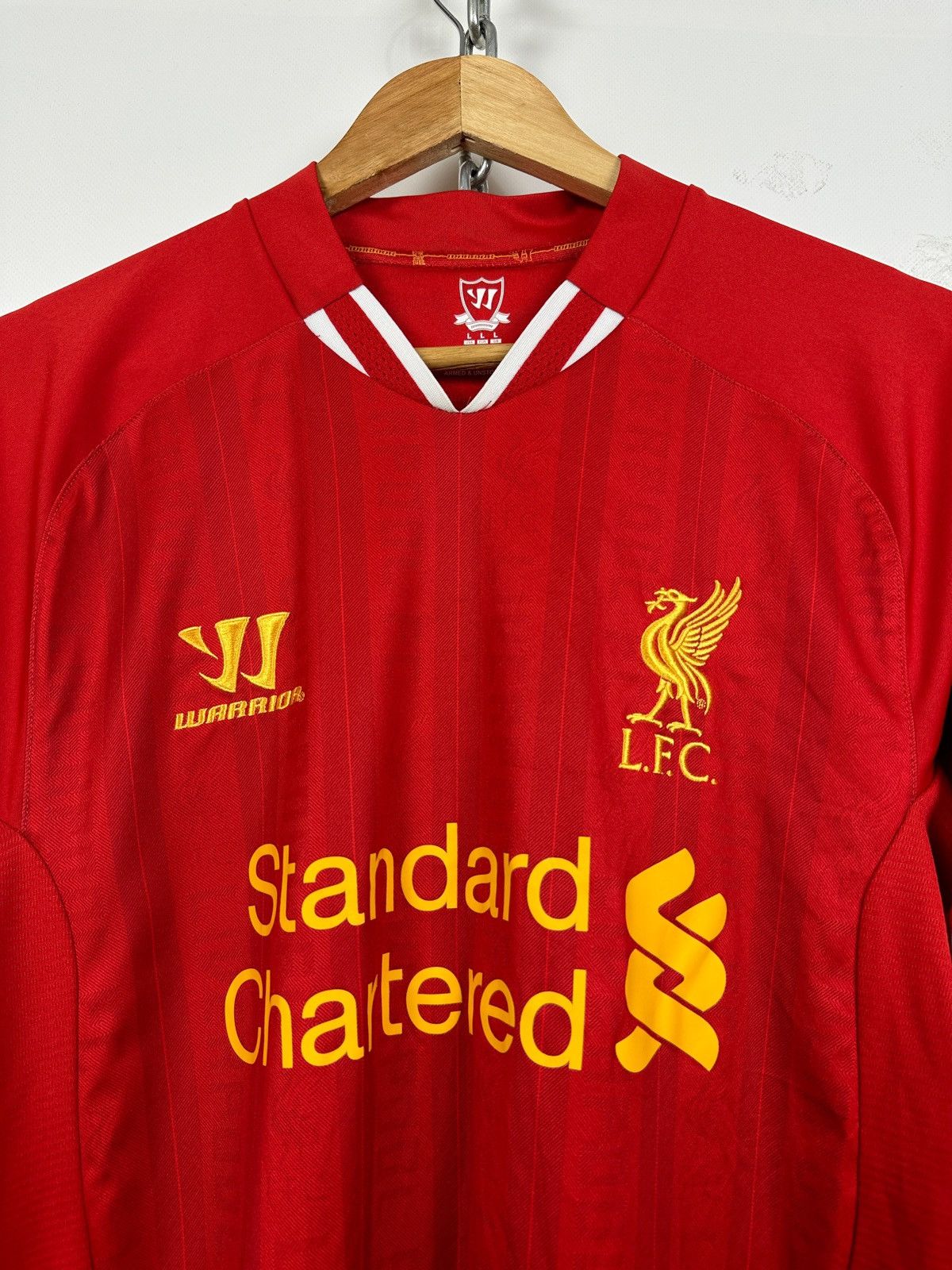 Vintage 2013/14 Warrior Liverpool Premier League Gerrard #8 Jersey Size US L / EU 52-54 / 3 - 5 Thumbnail
