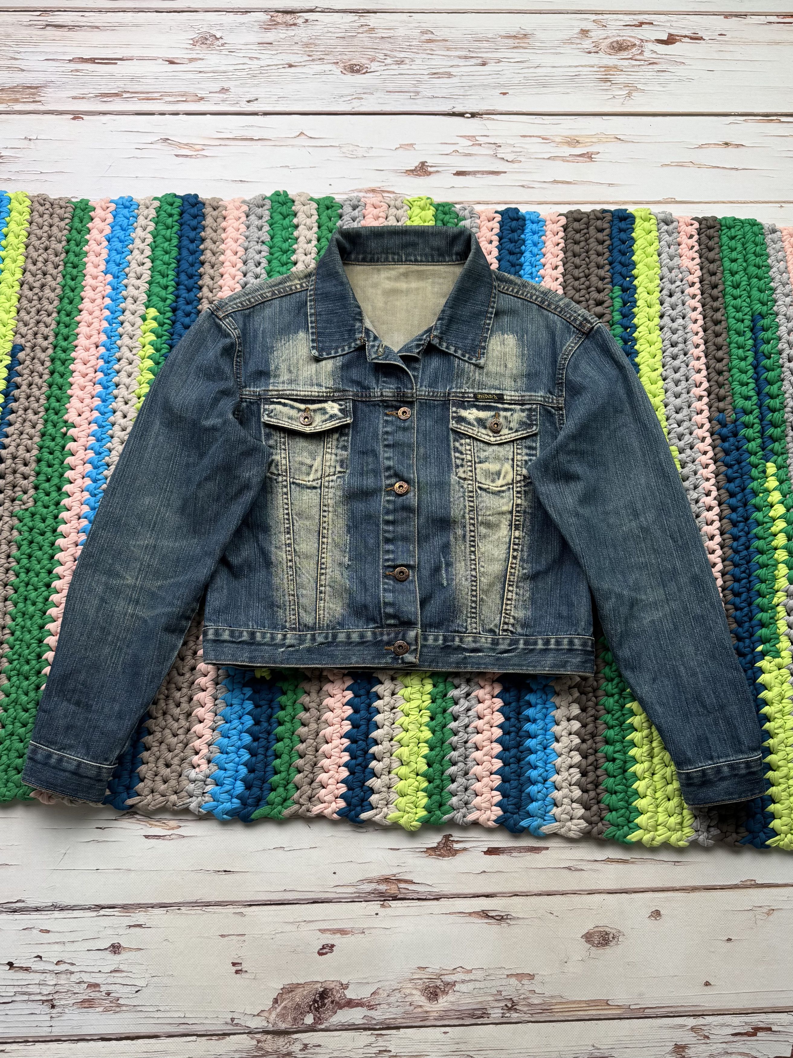 Von Dutch Von Dutch Vintage Cropped Denim Jacket (D10) Size M / US 6-8 / IT 42-44 - 2 Thumbnail