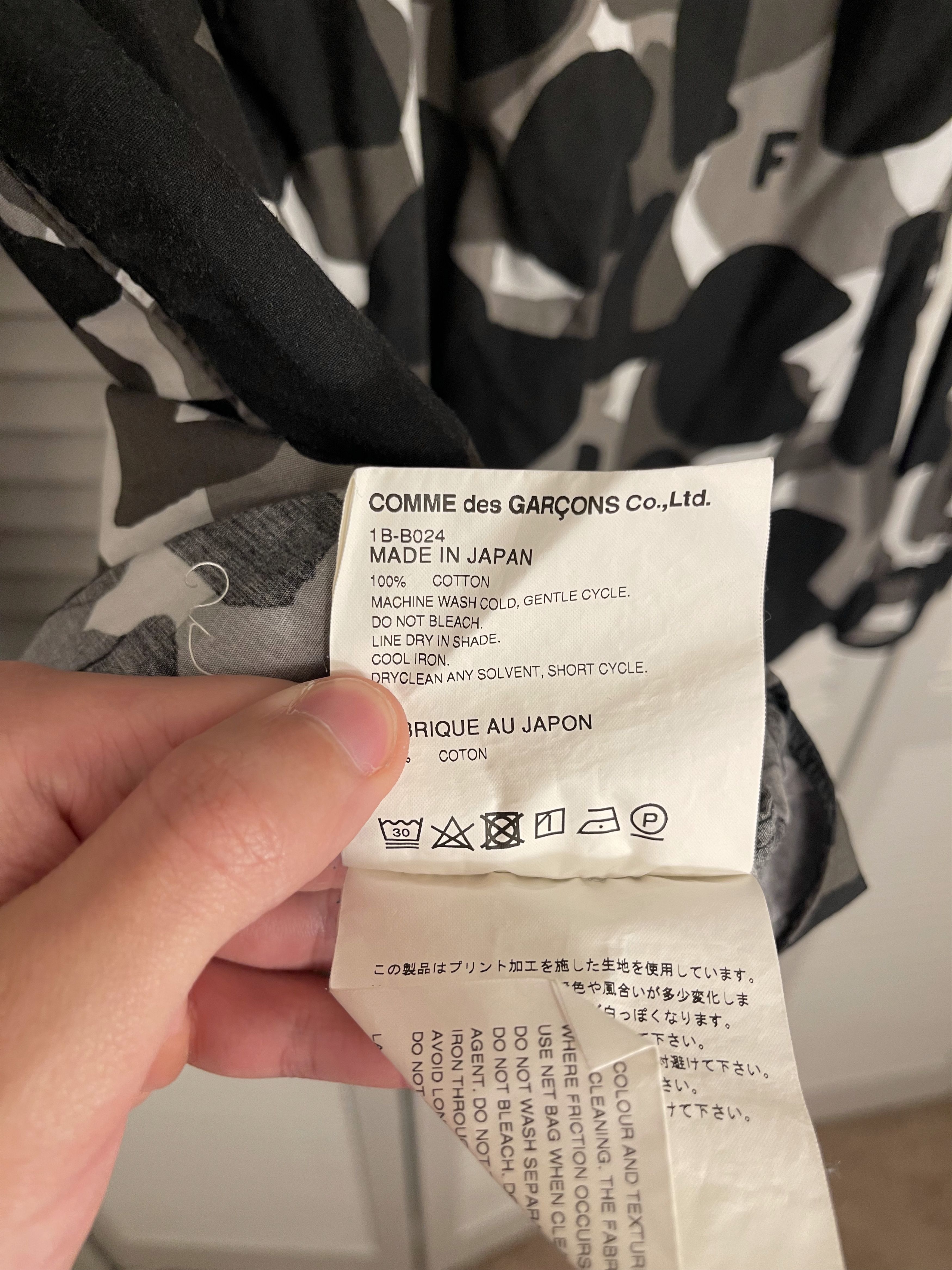 Comme des Garcons Black CDG Black Multi Color Button Up Dress Shirt AD2018 Size US XL / EU 56 / 4 - 6 Thumbnail