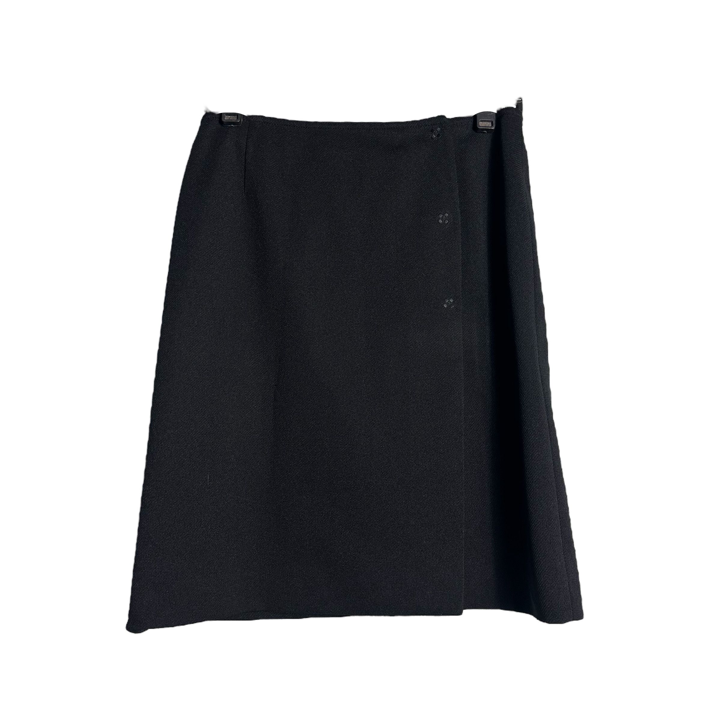 Miu Miu 🔥RARE🔥Miu Miu A Line Button Wrap Mini Skirt Made in Italy Size 30" / US 8 / IT 44 - 1 Thumbnail