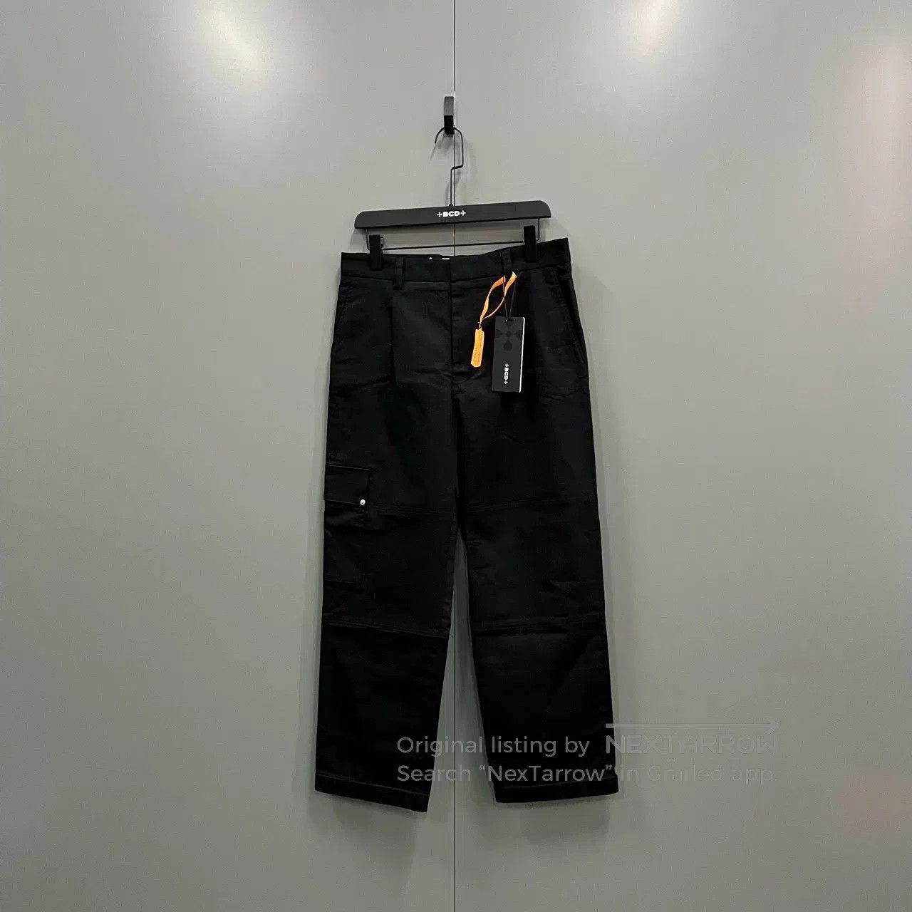 black loewe cargo pants size 48.