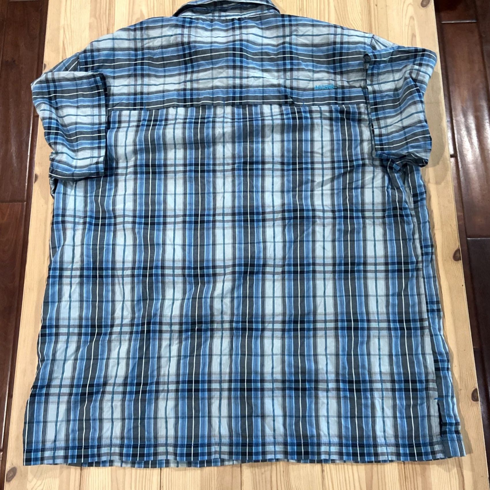 ASCENO ASCEND Men's Short Sleeve Plaid Button Up Shirt XL Cotton Polyester Blend Multicolor Plaid Button-Up Casual Travel Shirt Size US XL / EU 56 / 4 - 7 Thumbnail