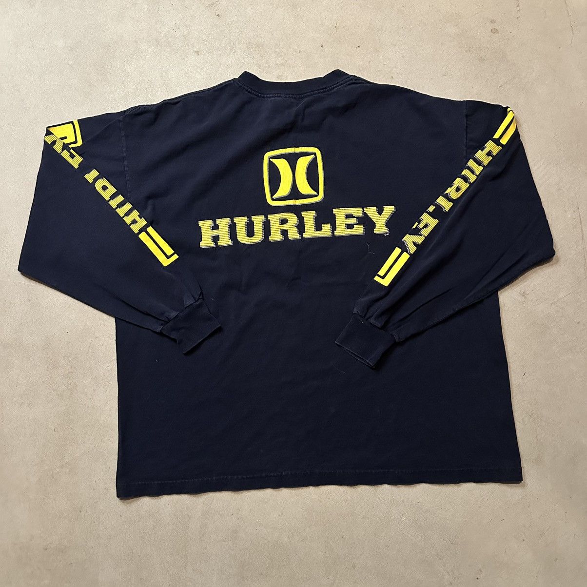 Hurley Vintage 1999 Navy Hurley 999 Surf Skater Long Sleeve Shirt Size US XL / EU 56 / 4 - 6 Thumbnail