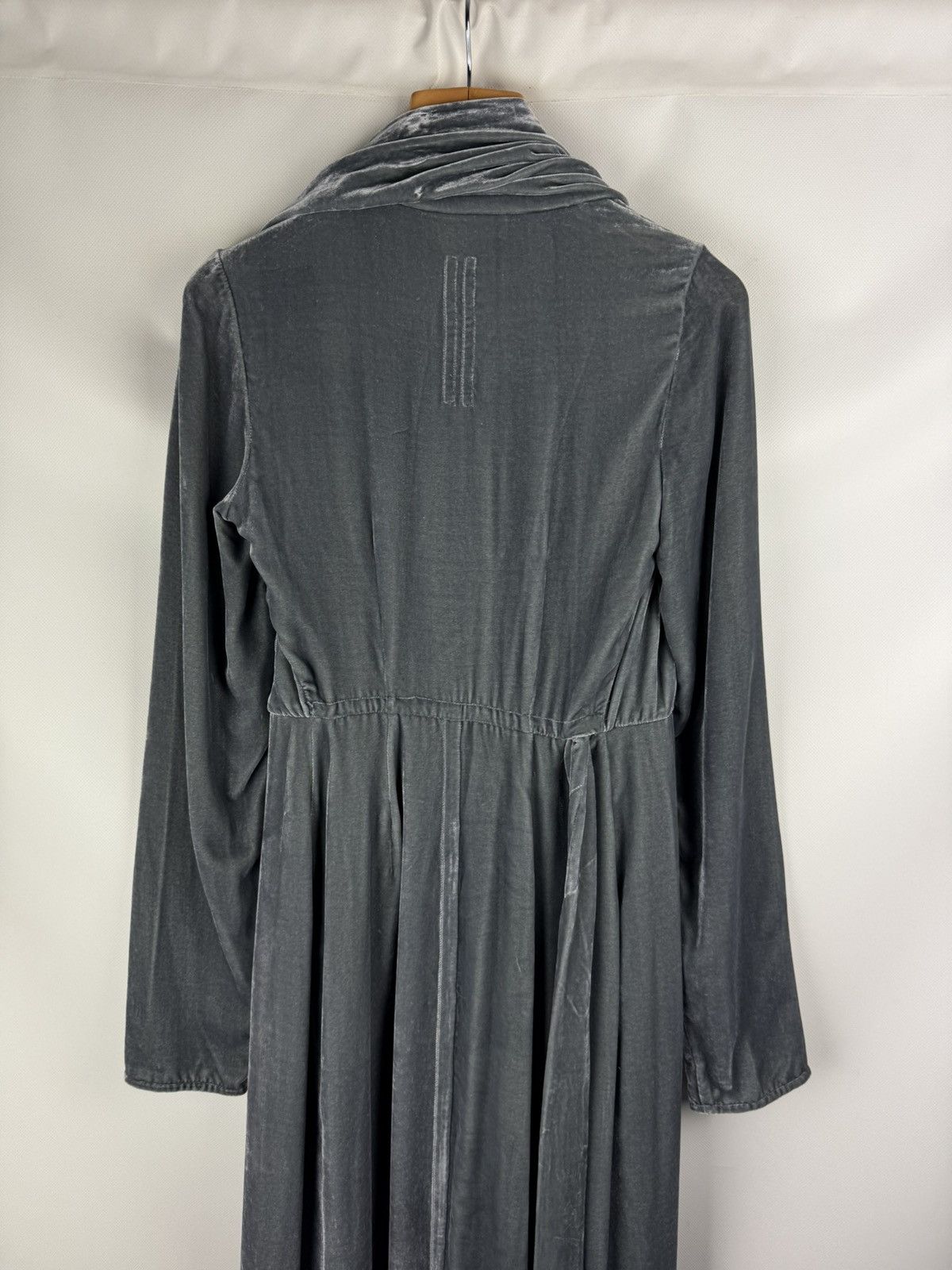 Rick Owens Rick Owens Avant-Garde Velvet Wrap Midi Cardigan Dress Size S / US 4 / IT 40 - 16 Thumbnail