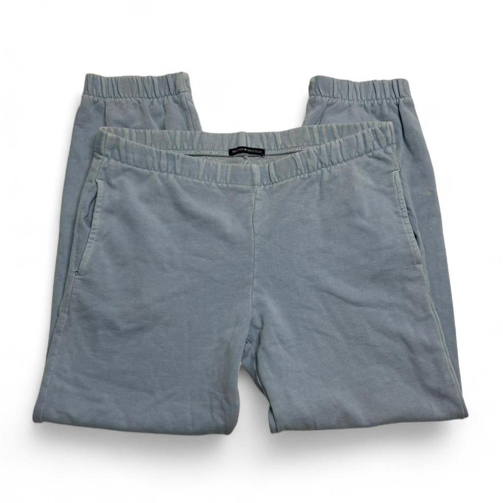 Brandy Melville Brandy Melville Light Blue 100% Cotton Joggers One Size Size 27" / US 4 / IT 40 - 1 Thumbnail