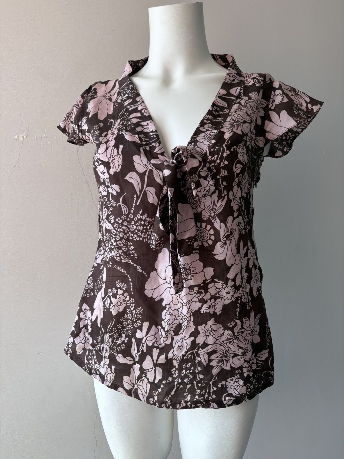 Vintage Silk blouse Size M / US 6-8 / IT 42-44 - 5 Thumbnail