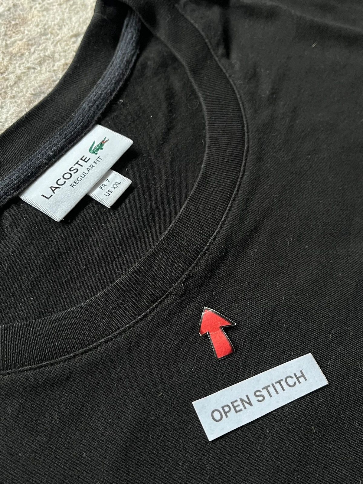 Lacoste Lacoste Sz XXL Big Embroidered Logo Tone Black T-Shirt Size US XXL / EU 58 / 5 - 13 Thumbnail