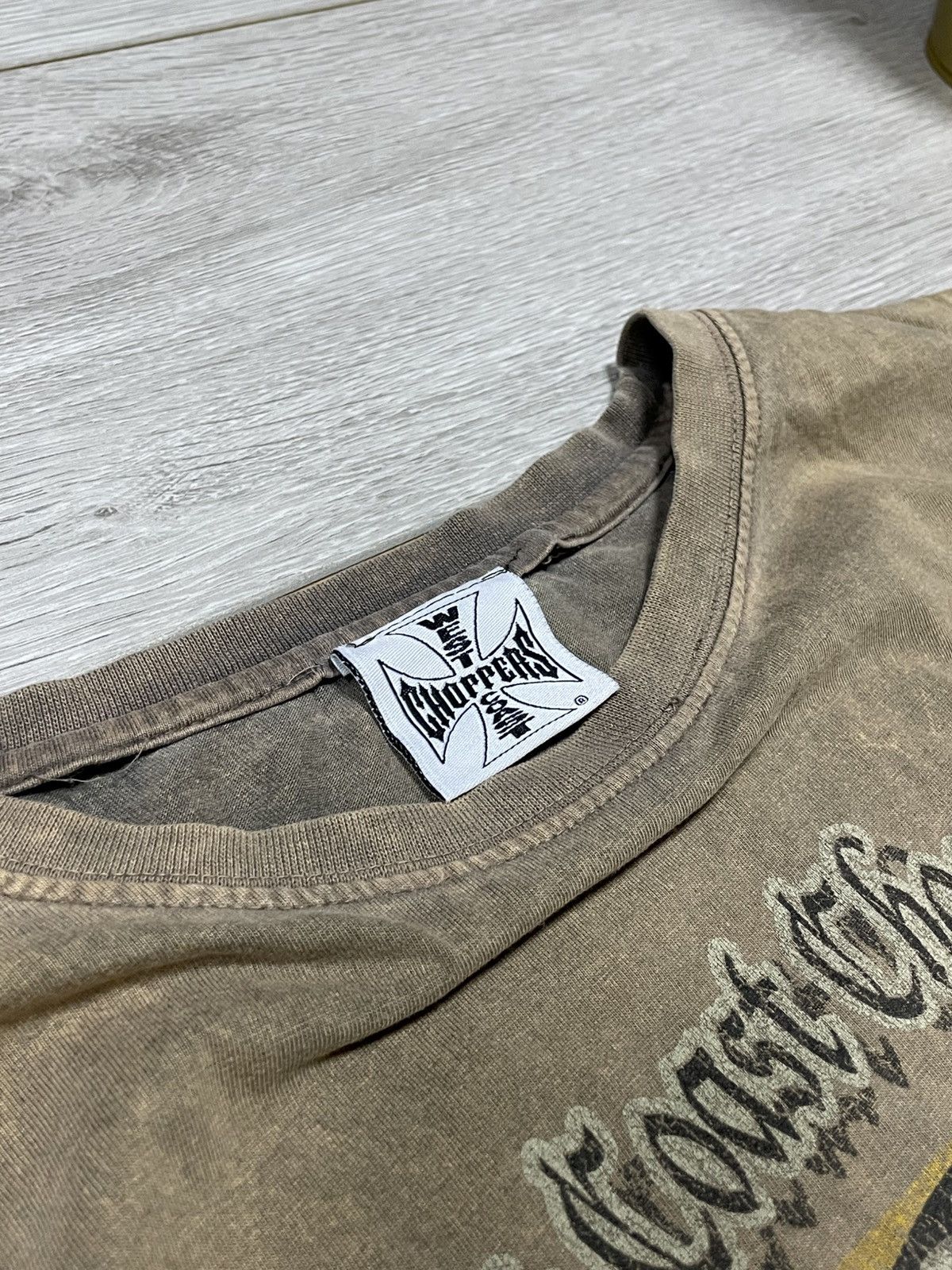 West Coast Choppers West Coast Choppers distressed faded big logo cross tee Size US XL / EU 56 / 4 - 4 Thumbnail