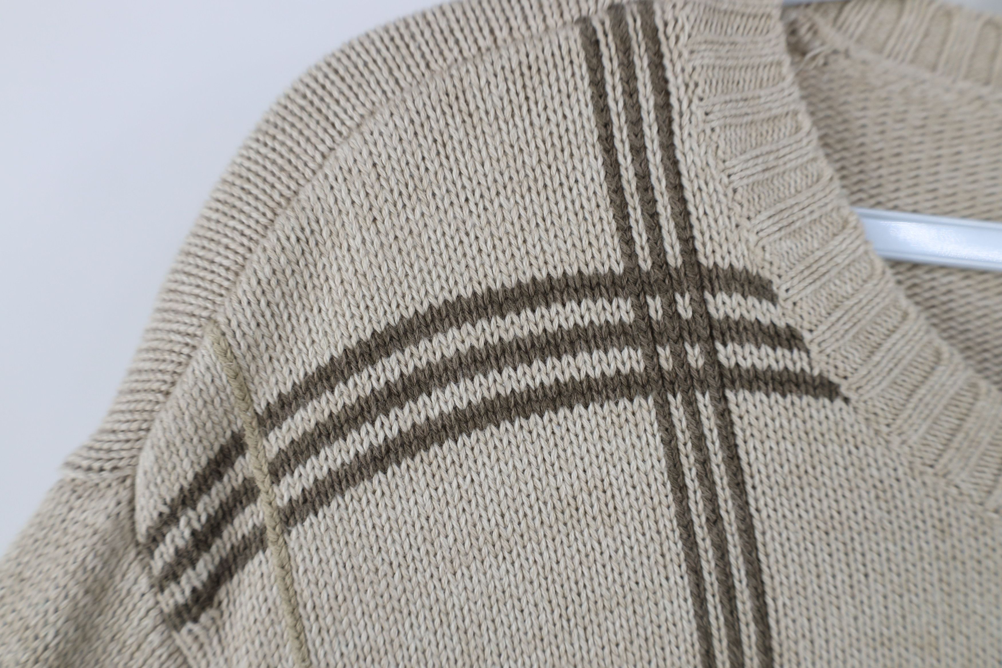 Vintage Vintage 90s Streetwear Knit Checkered Crewneck Sweater Size US M / EU 48-50 / 2 - 9 Thumbnail