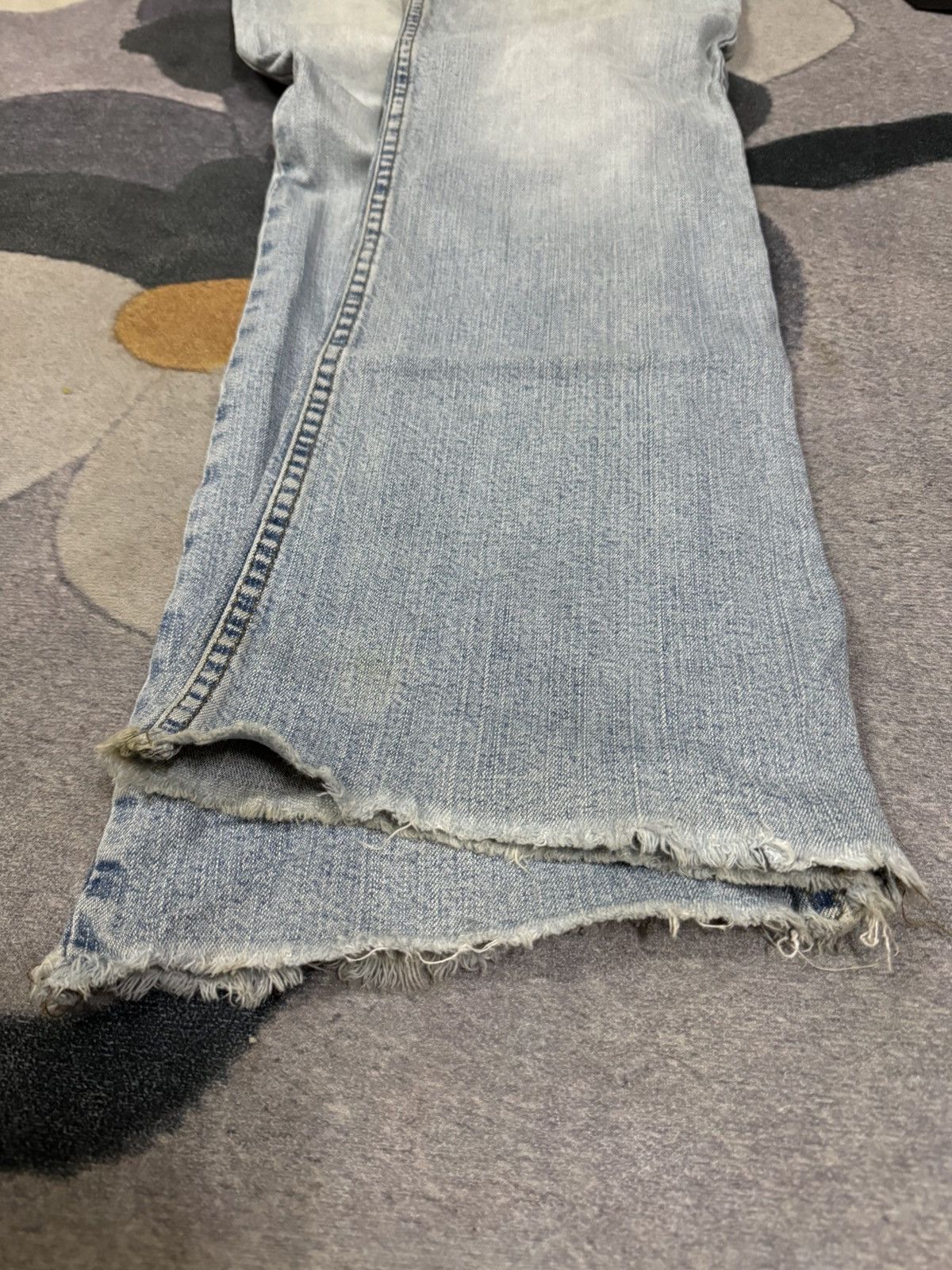 Japanese Brand Vintage Flare Jeans Stone Wash Jeans Faded Wash Jeans Japan Size US 30 / EU 46 - 6 Thumbnail