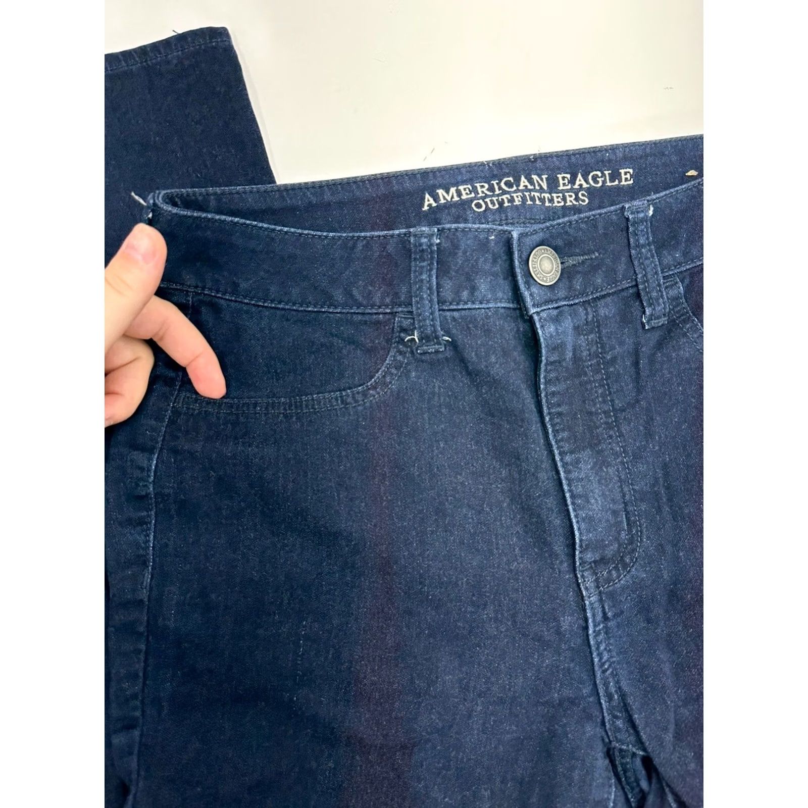 American Eagle Outfitters American Eagle Womens Jeans Size 8 Regular Hi-Rise Jegging Denim Blue Size 30" / US 8 / IT 44 - 2 Thumbnail