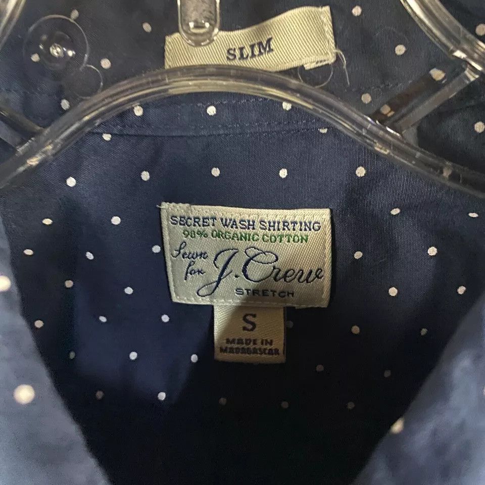 J.Crew J Crew Shirt Men's Small Button Down Slim Polka Dots Stretch Size US S / EU 44-46 / 1 - 2 Thumbnail