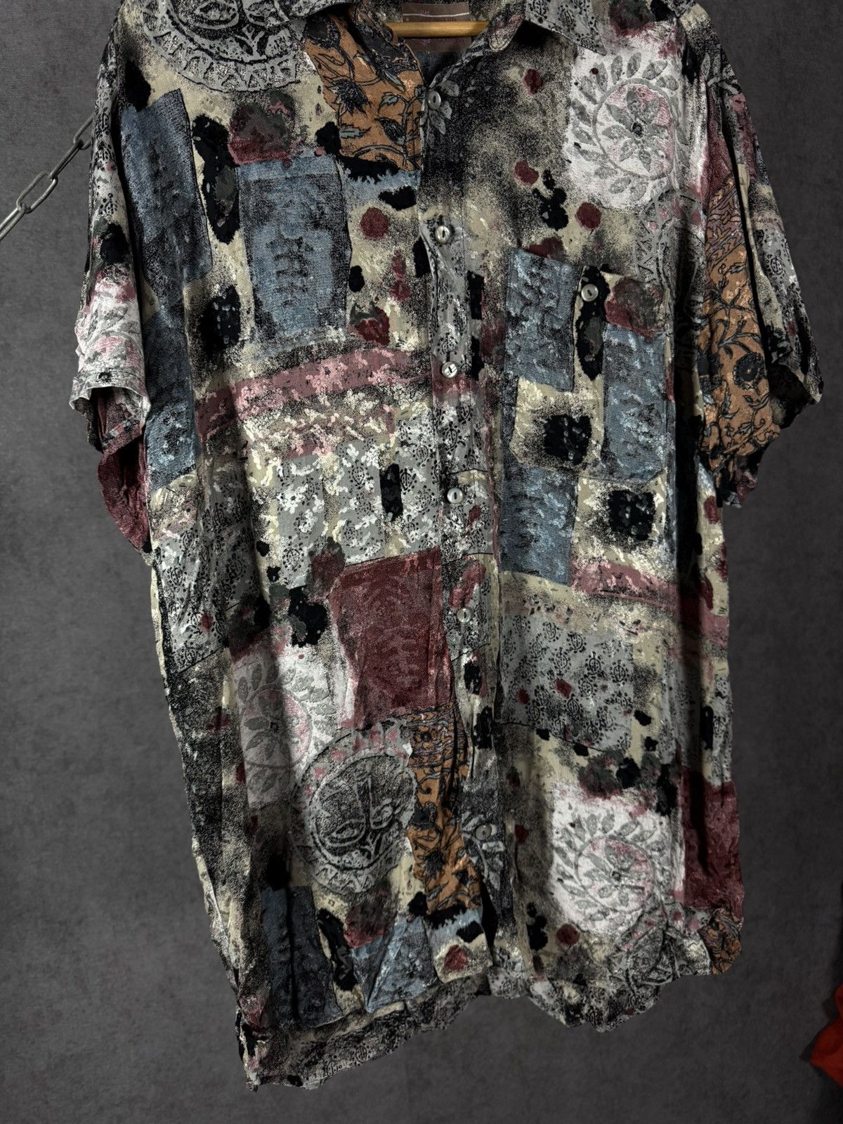 Vintage Crazy art hawaiian vintage shirt Size US XL / EU 56 / 4 - 3 Thumbnail