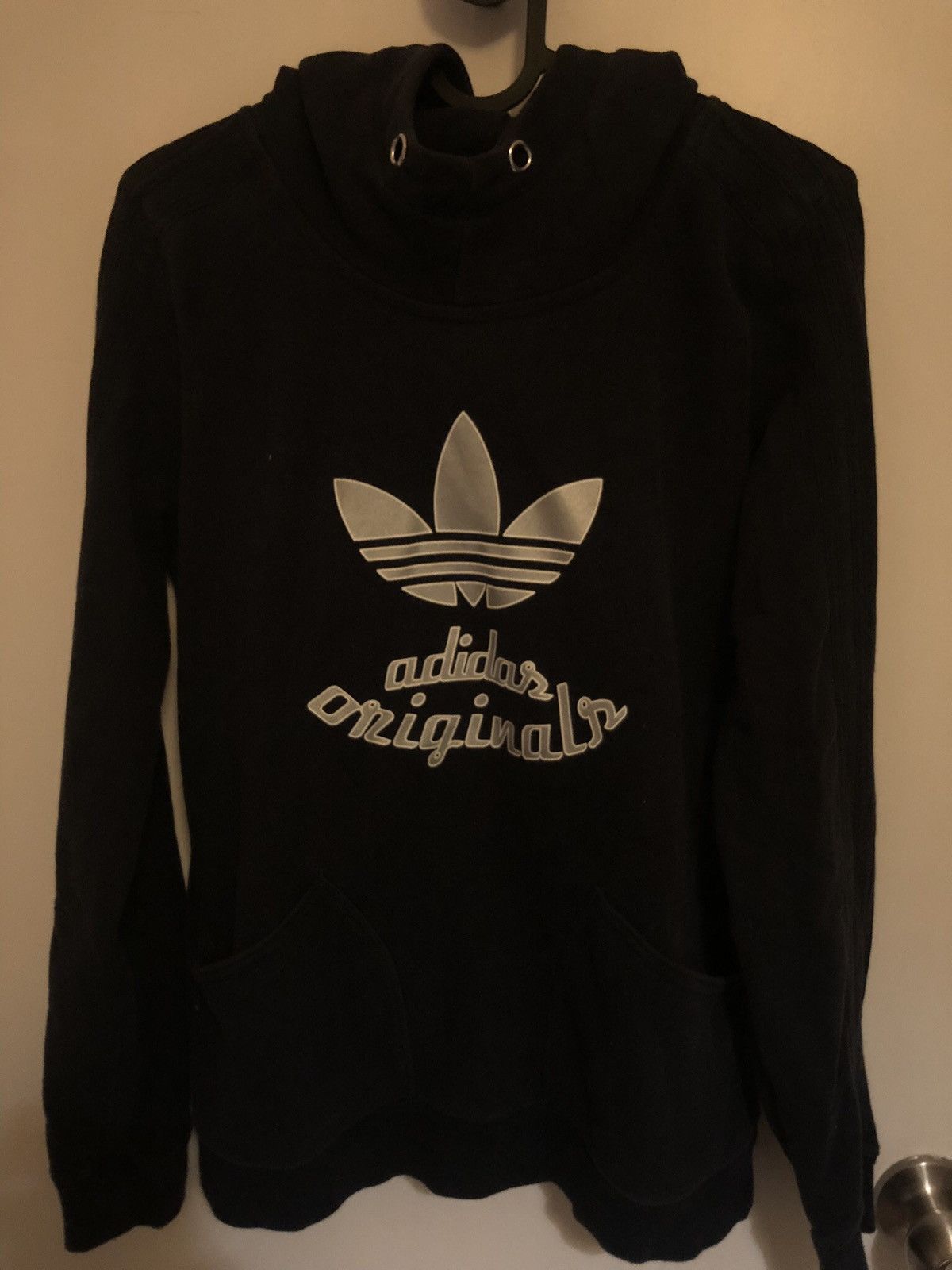 Adidas × Vintage Navy adidas hoodie Size US S / EU 44-46 / 1 - 1 Thumbnail