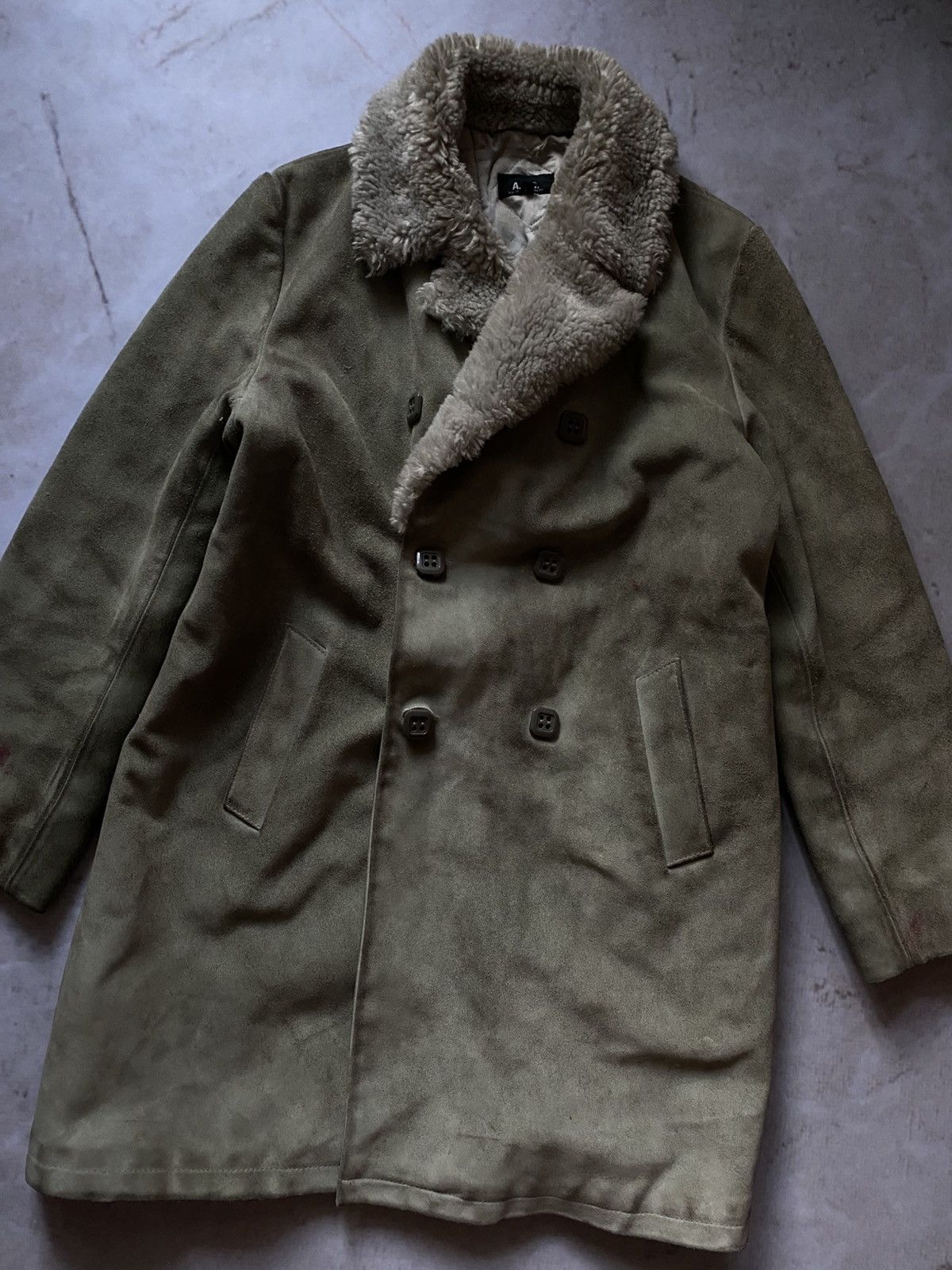 A.P.C. × If Six Was Nine × Japanese Brand A.P.C Dirty Suede Leather Coat Isabel Marant style Size L / US 10 / IT 46 - 2 Thumbnail