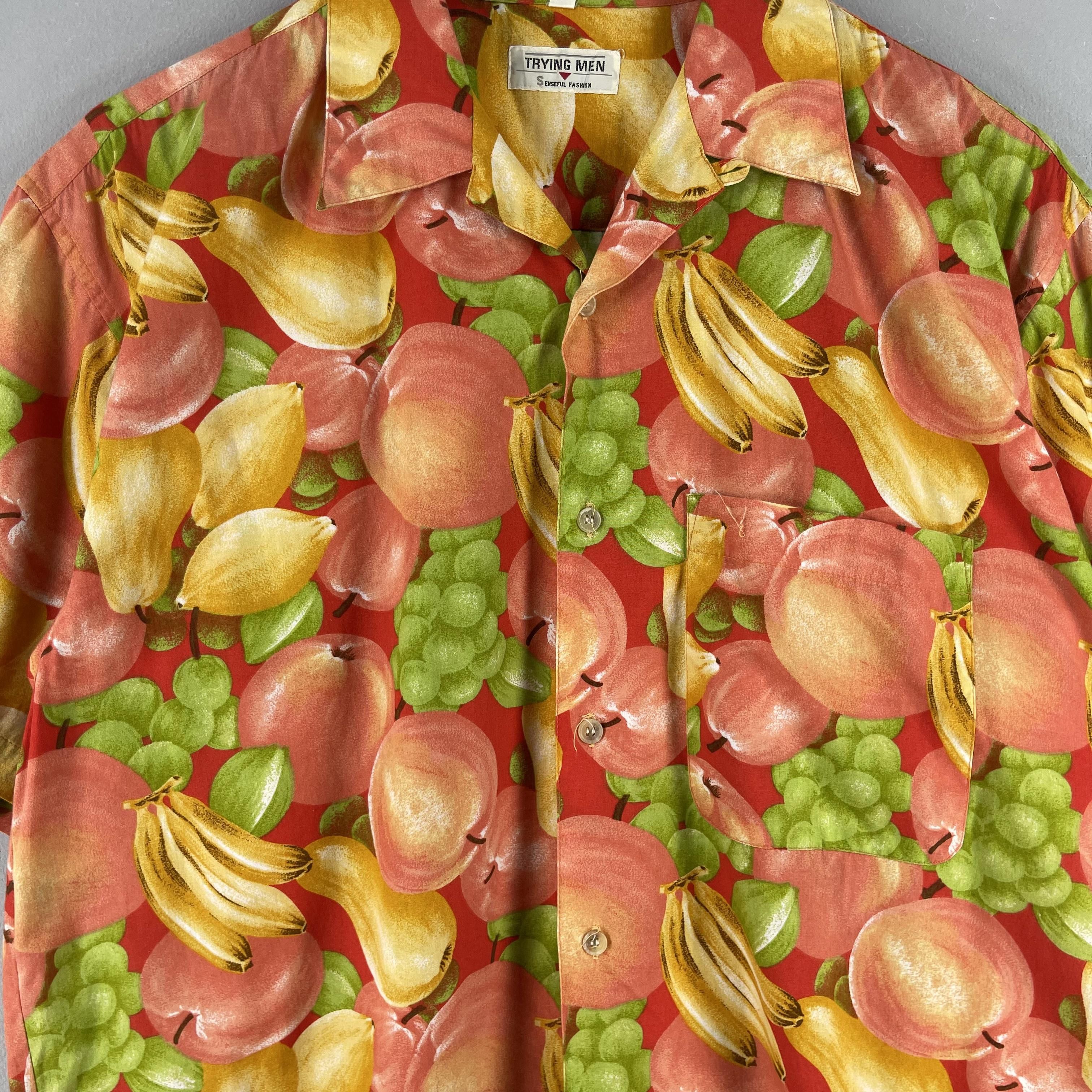Japanese Brand Vintage Pop Art Aloha Tropical Fruits Motive Rayon Shirt Size US L / EU 52-54 / 3 - 2 Thumbnail