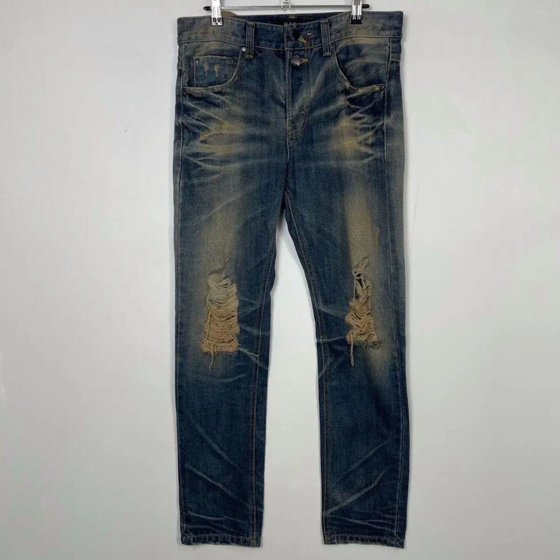 Raf Simons Raf Simons Distressed Japan Denim Pants Size US 32 / EU 48 - 1 Thumbnail