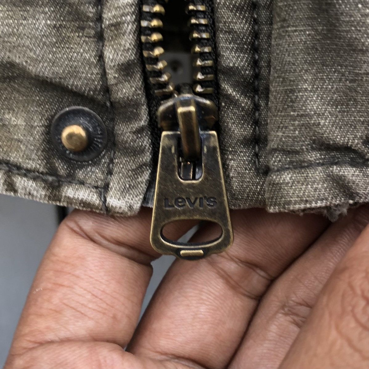 Levi's Vintage Levis Olive Green Army Military Field Trucker Jacket Size US M / EU 48-50 / 2 - 8 Thumbnail
