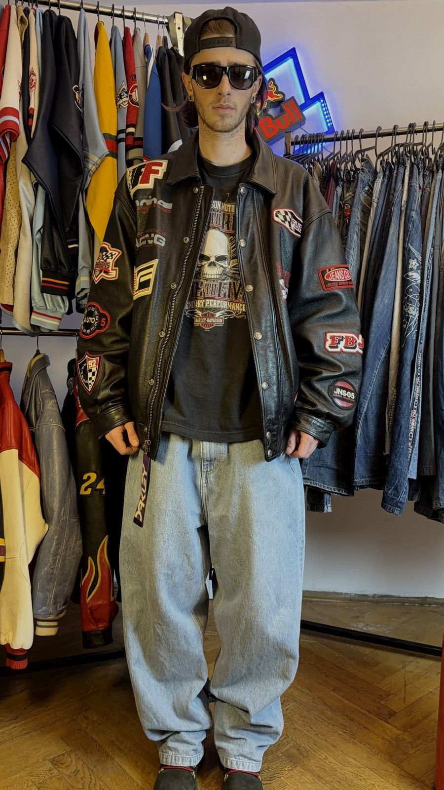 Fubu Vintage Fubu racing team leather jacket Size US XL / EU 56 / 4 - 1 Thumbnail