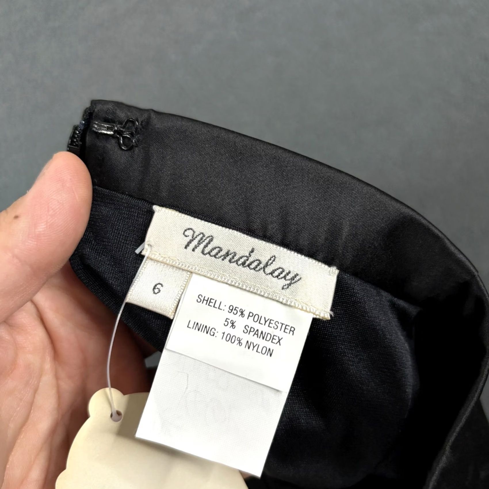 Vintage VINTAGE Mandalay Skirt 6 Satin Sequin Lace Bead Fairy Floral Midi Black Polyester Size 28" / US 6 / IT 42 - 3 Thumbnail