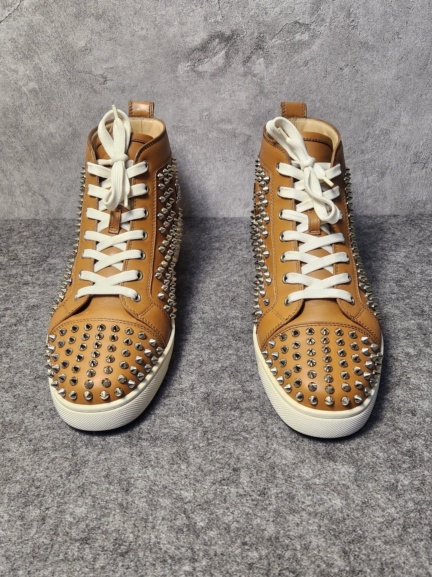 Christian Louboutin Christian Louboutin Yellow Leather High-TopSneakers 43 Size US 9 / EU 42 - 2 Thumbnail