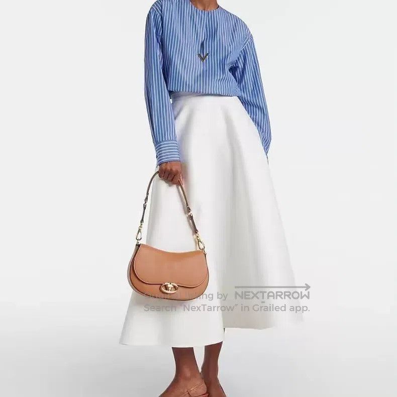 Valentino Valentino Blue striped dropped shoulder long-sleeved shirt Size S / US 4 / IT 40 - 9 Thumbnail