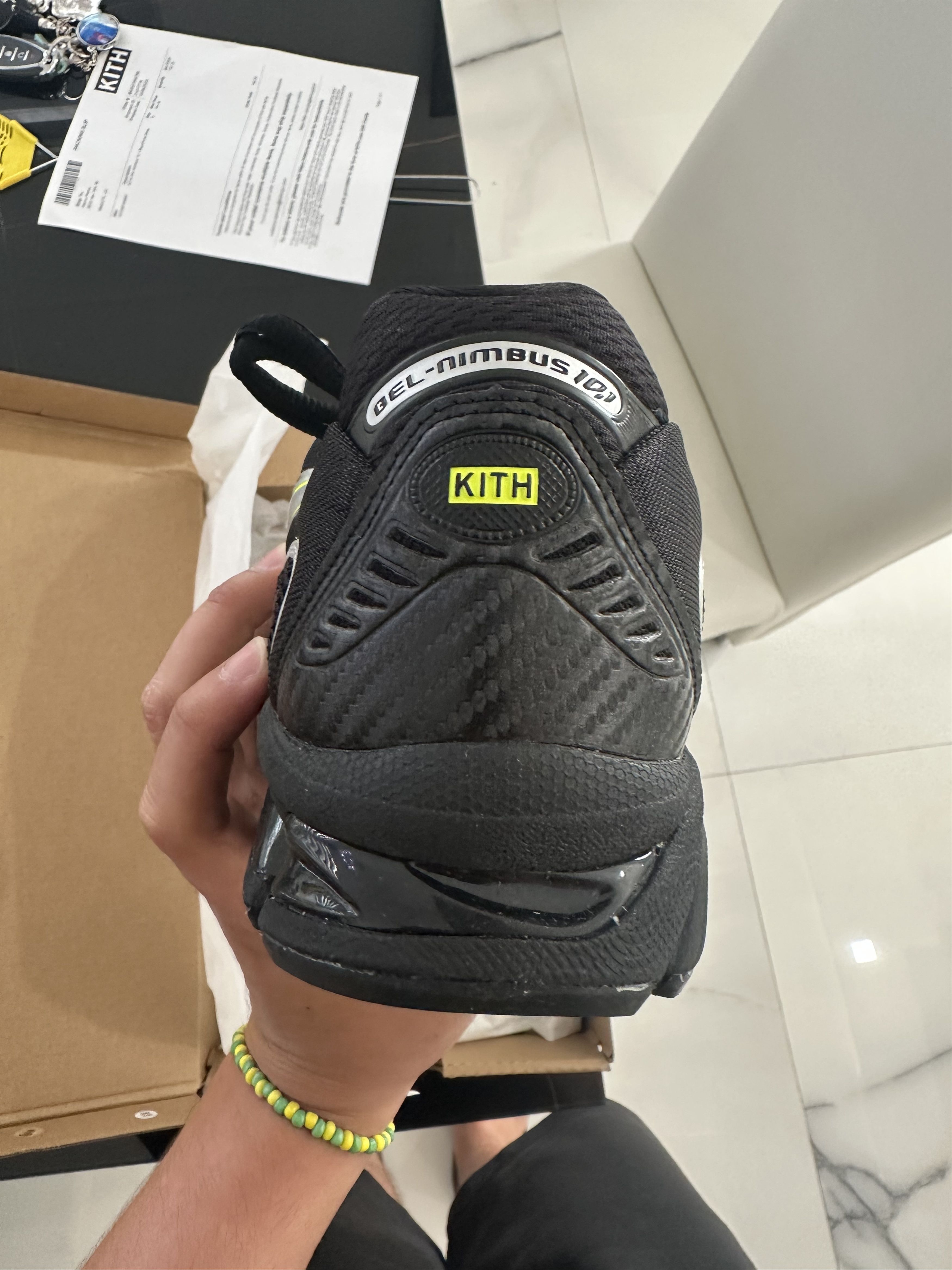 Asics × Kith Gel Nimbus 10.1 Black/Pure Silver Size US 12 / EU 45 - 9 Thumbnail