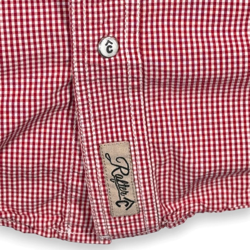 Vintage Rafter C Western Shirt XL Red Gingham Plaid Cowboy Collection Shirt Men XS to XXL Size US XL / EU 56 / 4 - 5 Thumbnail