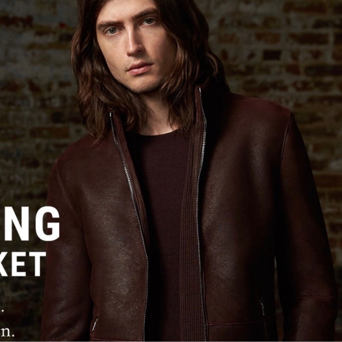 John Varvatos Shearling Moto Backzip jacket. Size EU48 USA38. Size US M / EU 48-50 / 2 - 6 Thumbnail