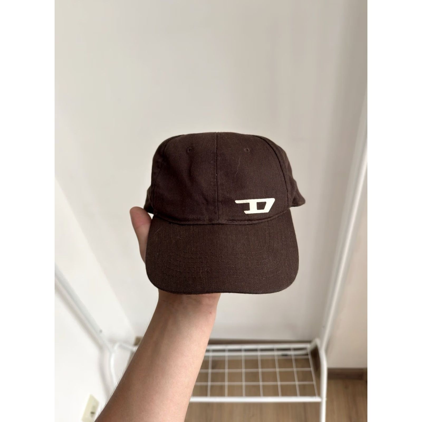 Diesel VINTAGE Diesel Trucker Hat Brown One Size Mens 90s Retro Cap Cap Size ONE SIZE - 3 Thumbnail