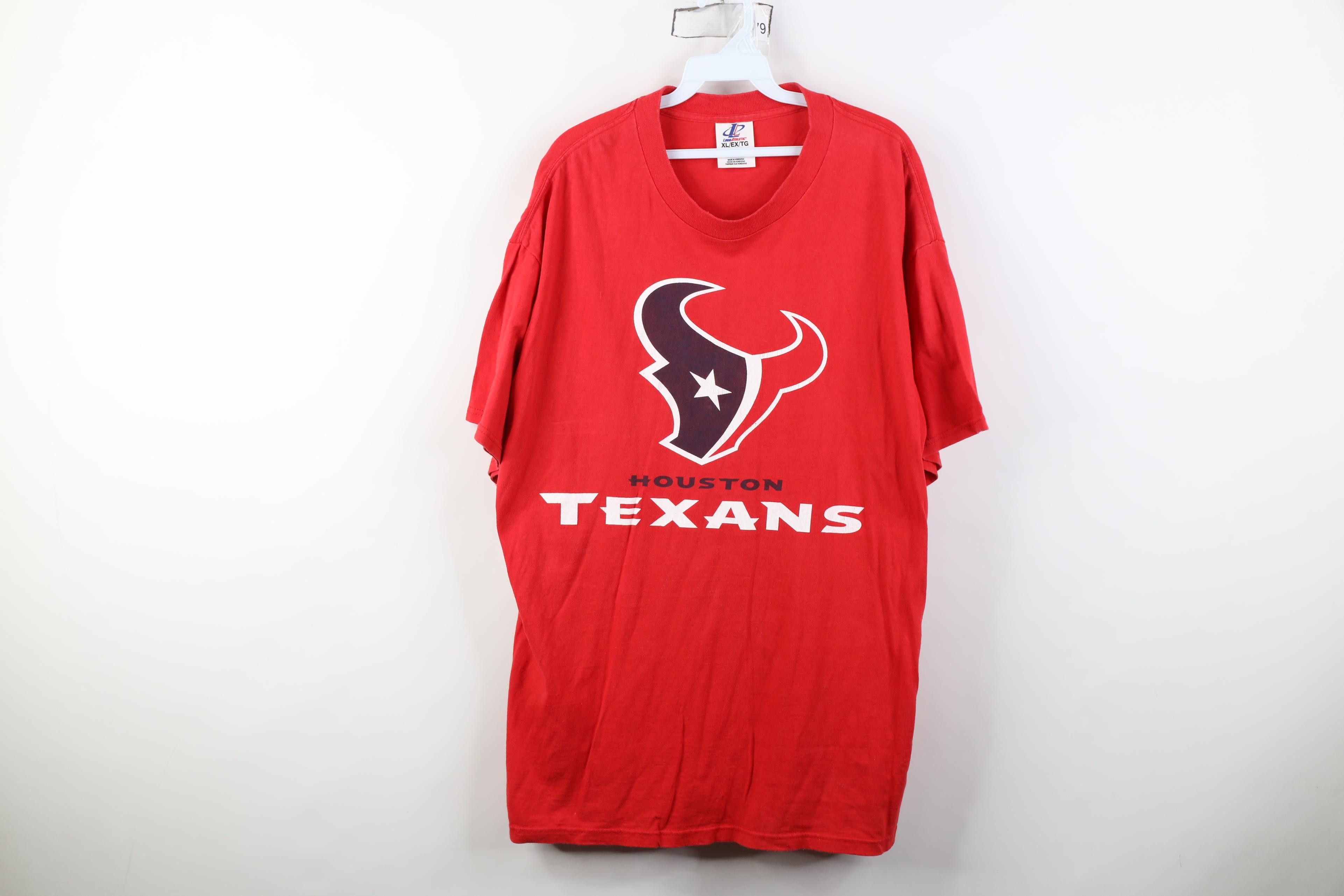Vintage Vintage 90s Y2K Texans Football Short Sleeve T-Shirt Red Size US XL / EU 56 / 4 - 1 Thumbnail