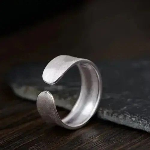 Jewelry S925 Sterling Silver Ring Adjustable Size ONE SIZE - 4 Thumbnail