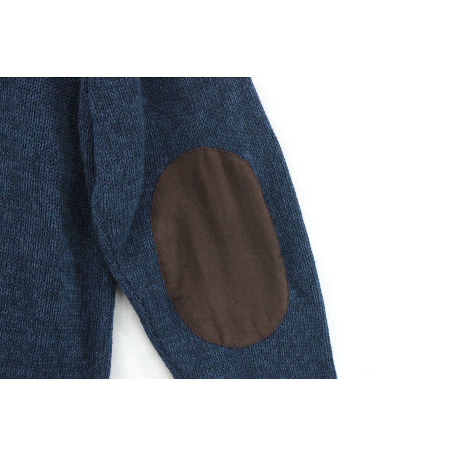 Chaps CHAPS Sweater Mens Large Blue Henley Mock Neck Heavy NWT Elbow Patches Hiking Shirt Mens Christmas? Size US L / EU 52-54 / 3 - 4 Thumbnail