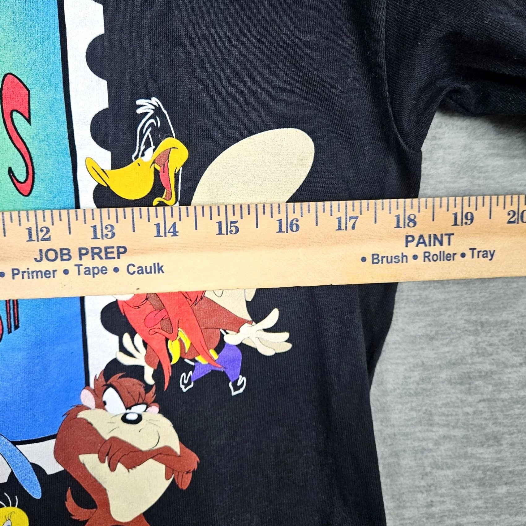 Vintage Looney Tunes Unisex Adult Black Bugs Bunny Graphic Tee Sz S/M - Vintage Size S / US 4 / IT 40 - 5 Thumbnail