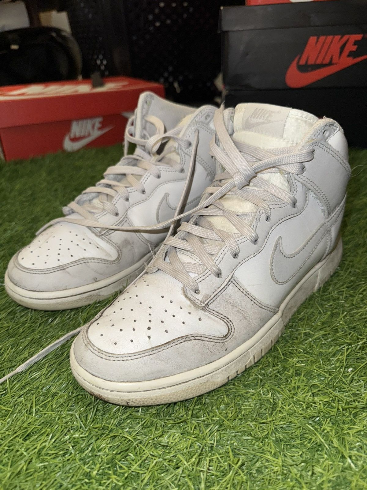 Nike Nike Dunk High 'Vast Grey' High Top Sneakers Size US 9 / EU 42 - 1 Thumbnail