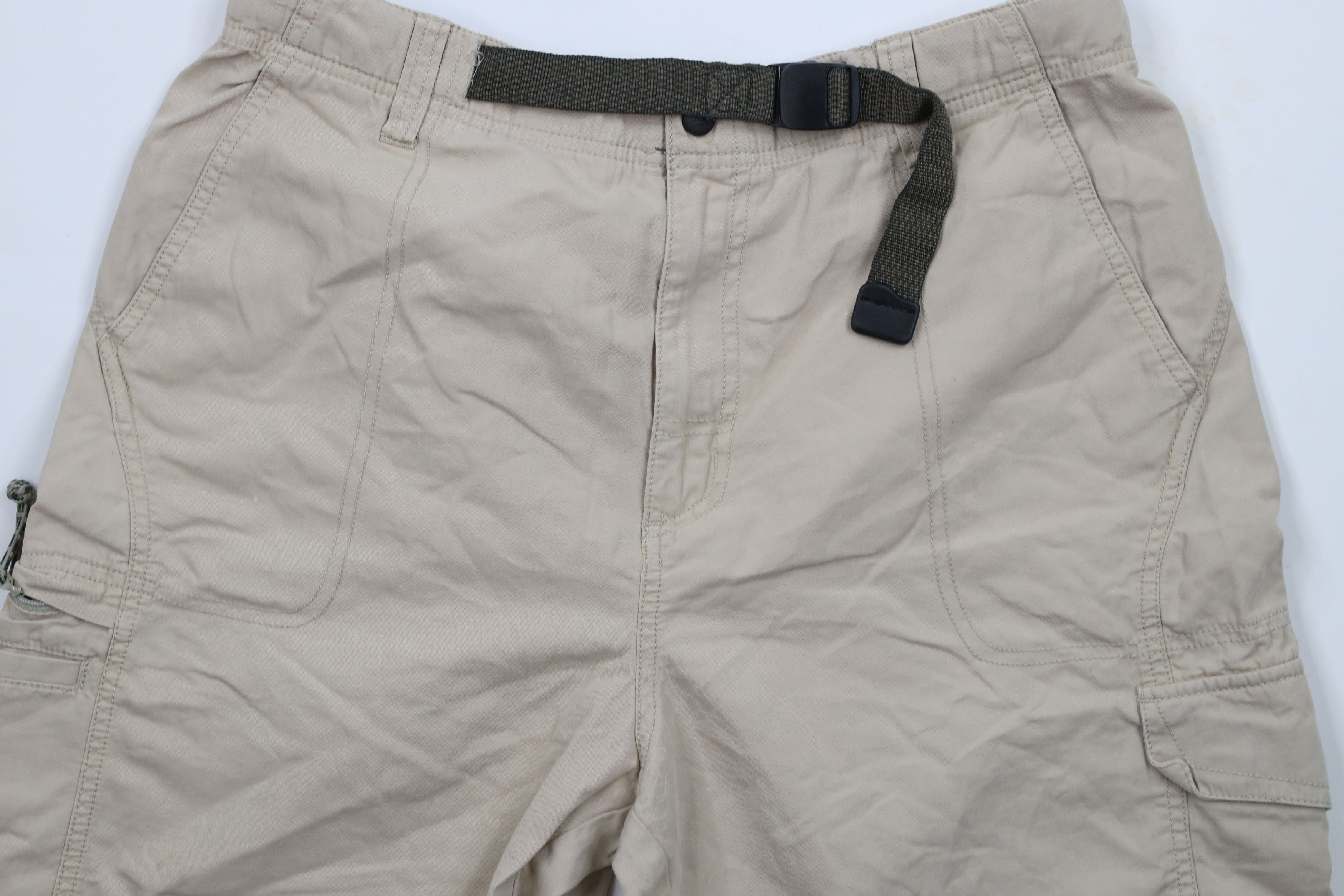 Columbia × Vintage Vintage Columbia Belted Above Knee Cargo Shorts Beige Khaki Size US 34 / EU 50 - 3 Thumbnail