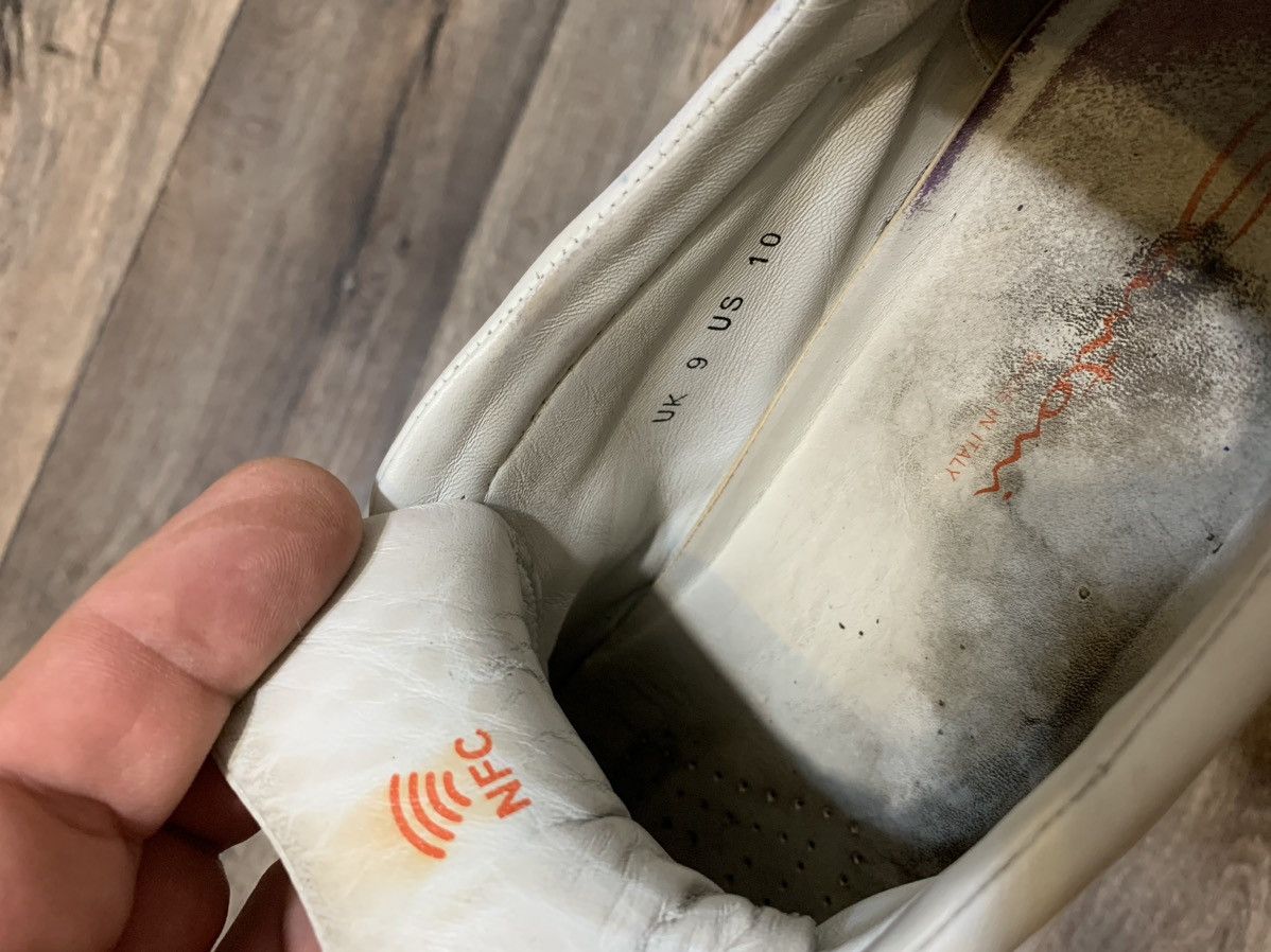 Santoni Santoni White Leather Sneakers Made in Italy US10 Size US 10 / EU 43 - 14 Thumbnail