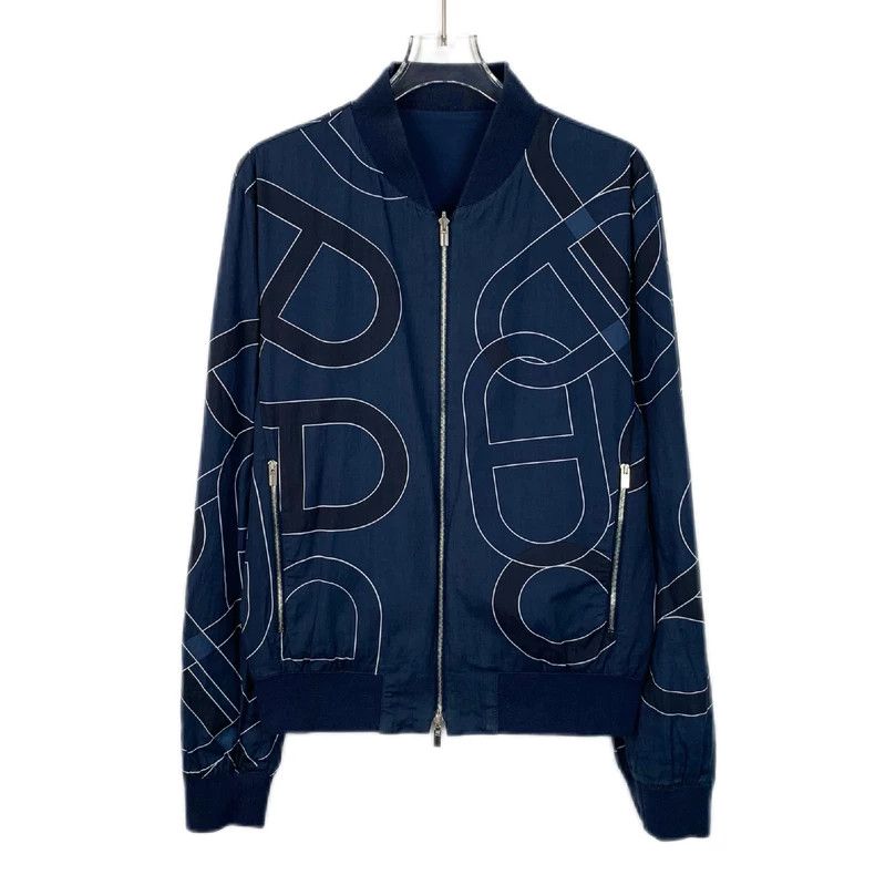 Hermes Hermes Blue Double-Sided Zip Jacket Size US M / EU 48-50 / 2 - 1 Thumbnail