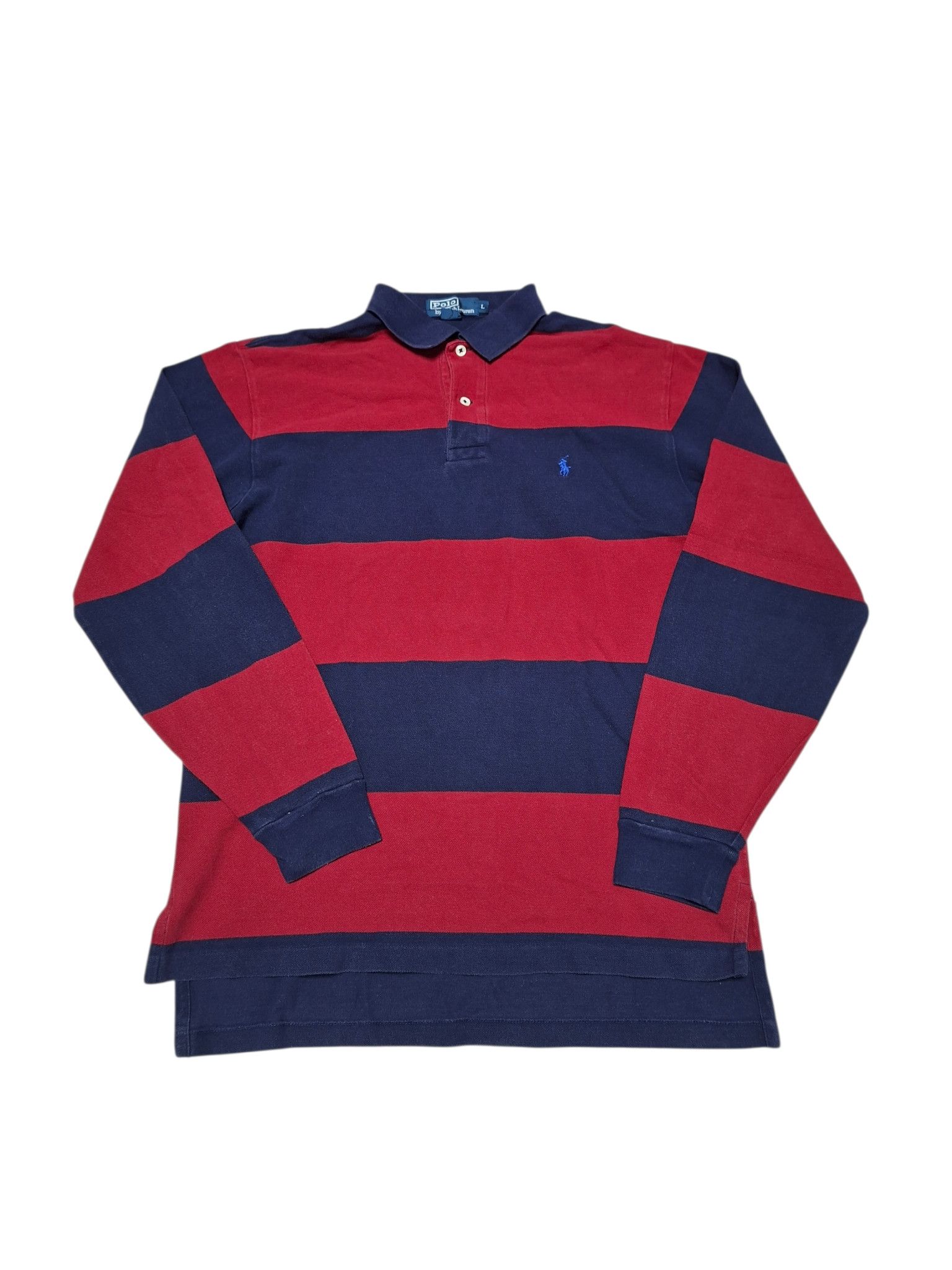 Polo Ralph Lauren POLO RALPH LAUREN VINTAGE LUXURY STRIPED RUGBY SHIRT Size US L / EU 52-54 / 3 - 1 Thumbnail
